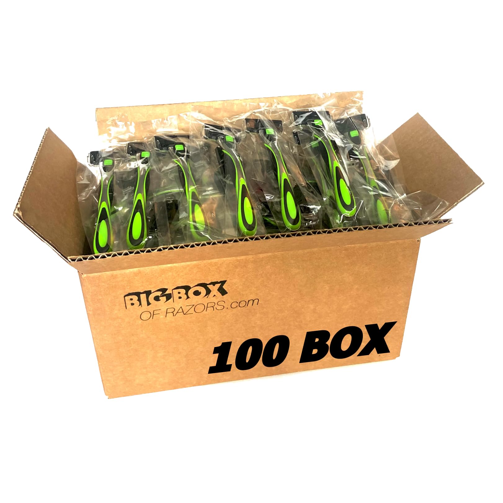 100-Pack Premium Stainless Steel Disposable Razors - 6-Blade Hotel & Travel Toiletries for Men & Women | High-Quality Shaving Essentials for Hospitality, Gyms & Home Use