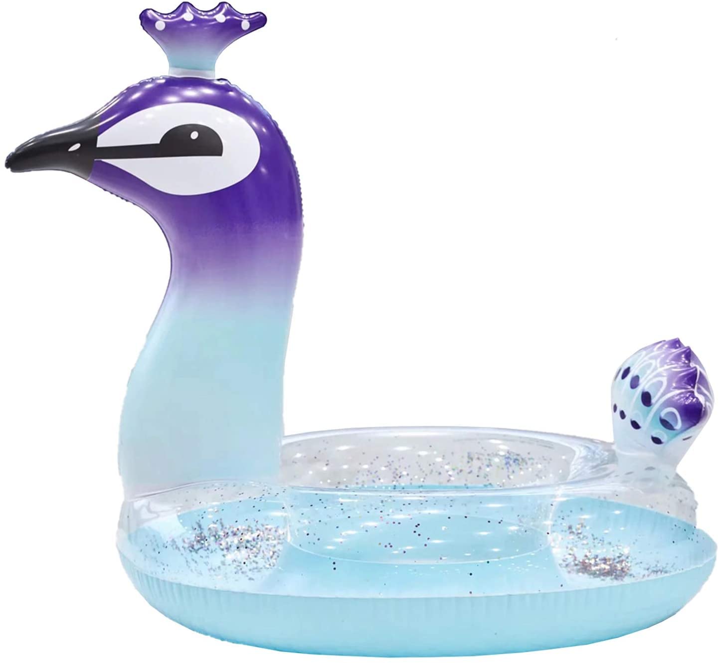 Vermo Glitter Sequin Animal Inflatable Pool Floats - Fun Swimming Pool Rings & Water Toys for Kids and Adults | Perfect for Summer Parties, Beach Trips & Backyard Pool Relaxation