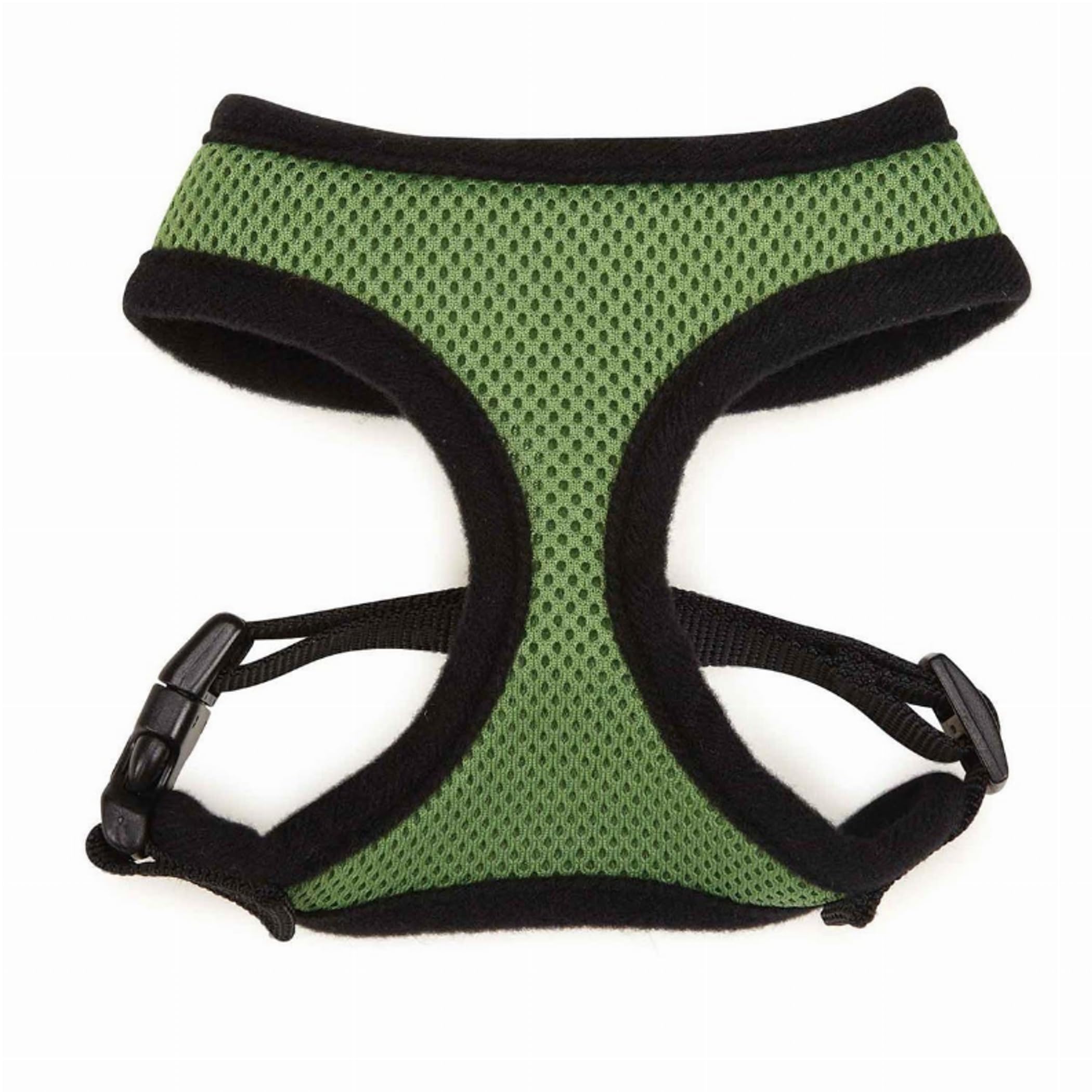 Breathable Mesh Dog Harness for Small Dogs - Adjustable X-Small Pet Vest in Green | Perfect for Walking, Training & Outdoor Adventures