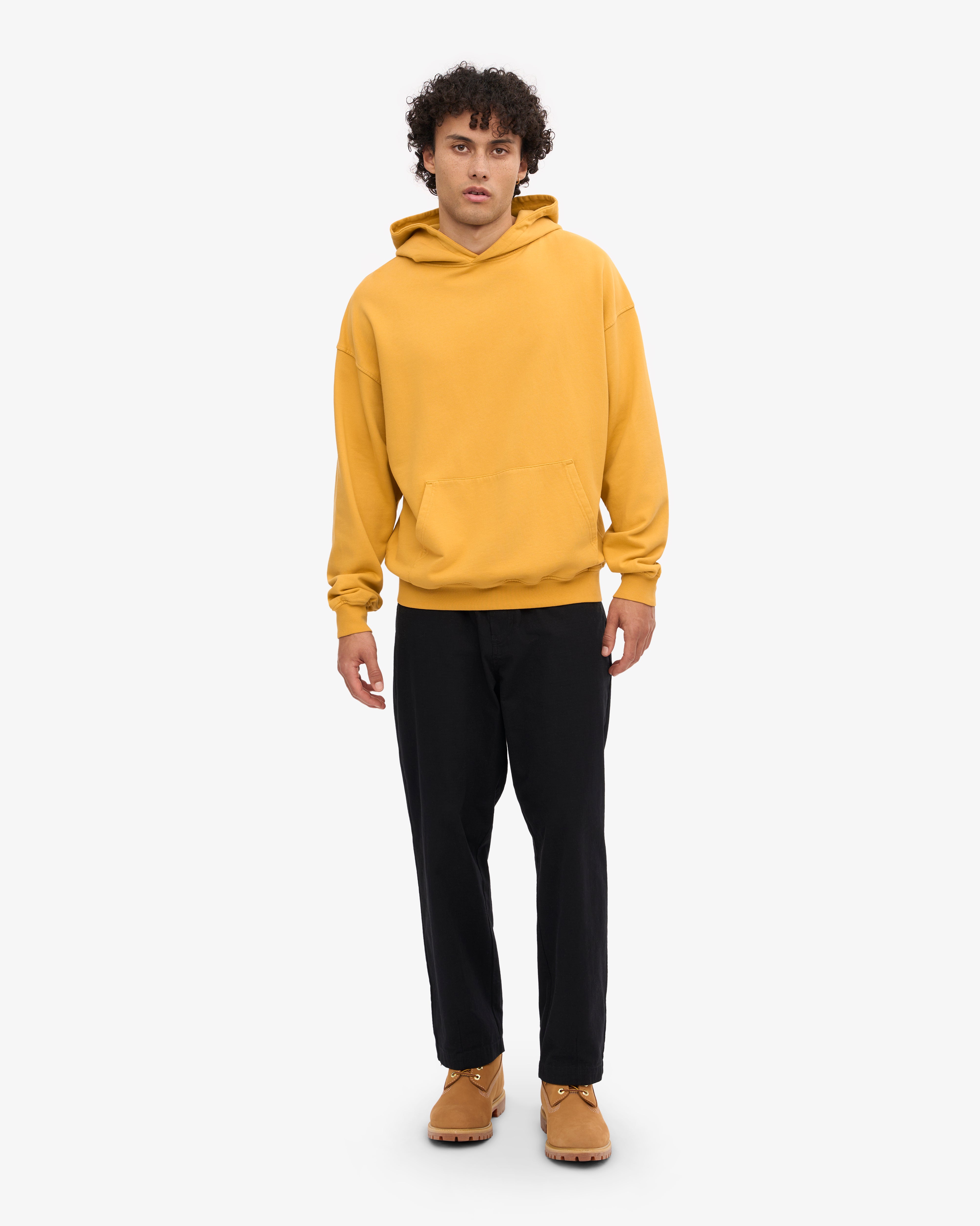 Organic Oversized Hoodie - Soft & Cozy Burned Yellow Pullover for Men & Women | Perfect for Casual Wear, Loungewear & Outdoor Activities