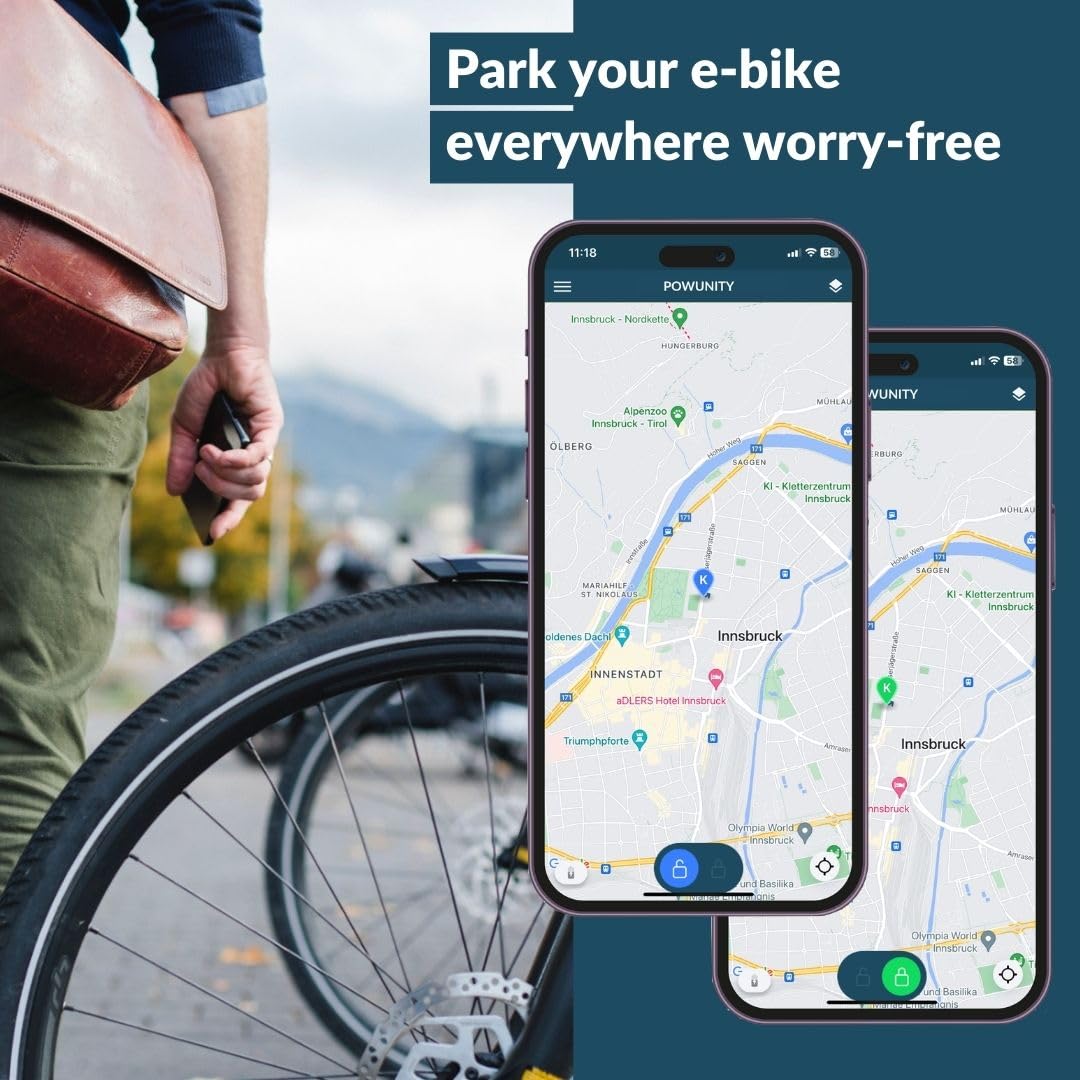 Premium GPS Tracker for E-Bikes – Universal Compatibility with 95%+ E-Bike Brands | Anti-Theft Protection | Real-Time Tracking via iOS & Android App | Built-in Alarm & SIM Card | Perfect for Urban Commuting & Outdoor Adventures