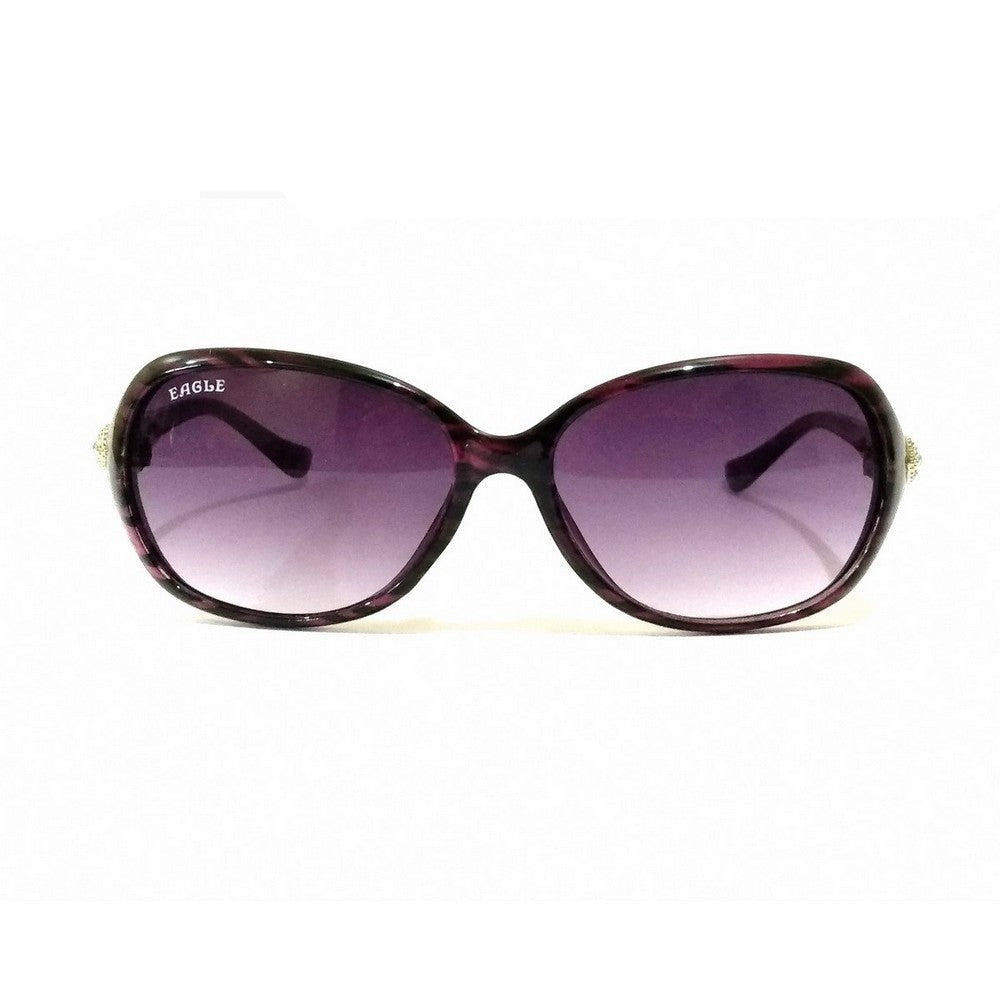 Stylish Purple Sunglasses for Women - Trendy UV Protection Shades EA7555PR - Perfect for Outdoor Activities, Beach, and Fashion