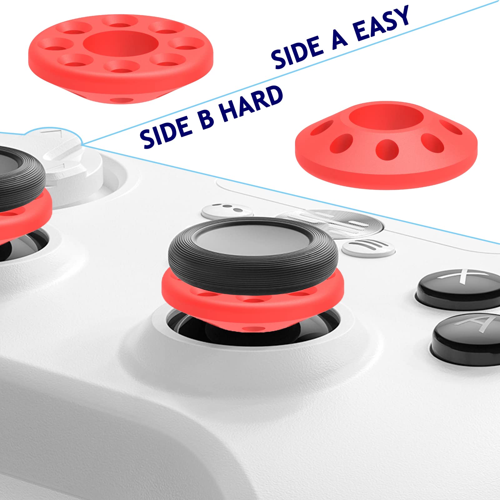Precision Aim Assist Motion Control Rings for PS5, PS4, Xbox Series X/S, Xbox One, Switch Pro & Elite Controllers - 18pcs Soft Silicone Grip Rings for Enhanced Gaming Accuracy (Perfect for FPS, Racing & Sports Games)