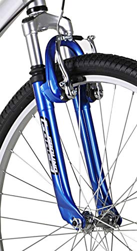 KENT Pomona Dual Suspension Comfort Bike for Men & Women - 21-Speed Mountain Bike with Shock Absorber, Ideal for Commuting, Trail Riding & Outdoor Adventures