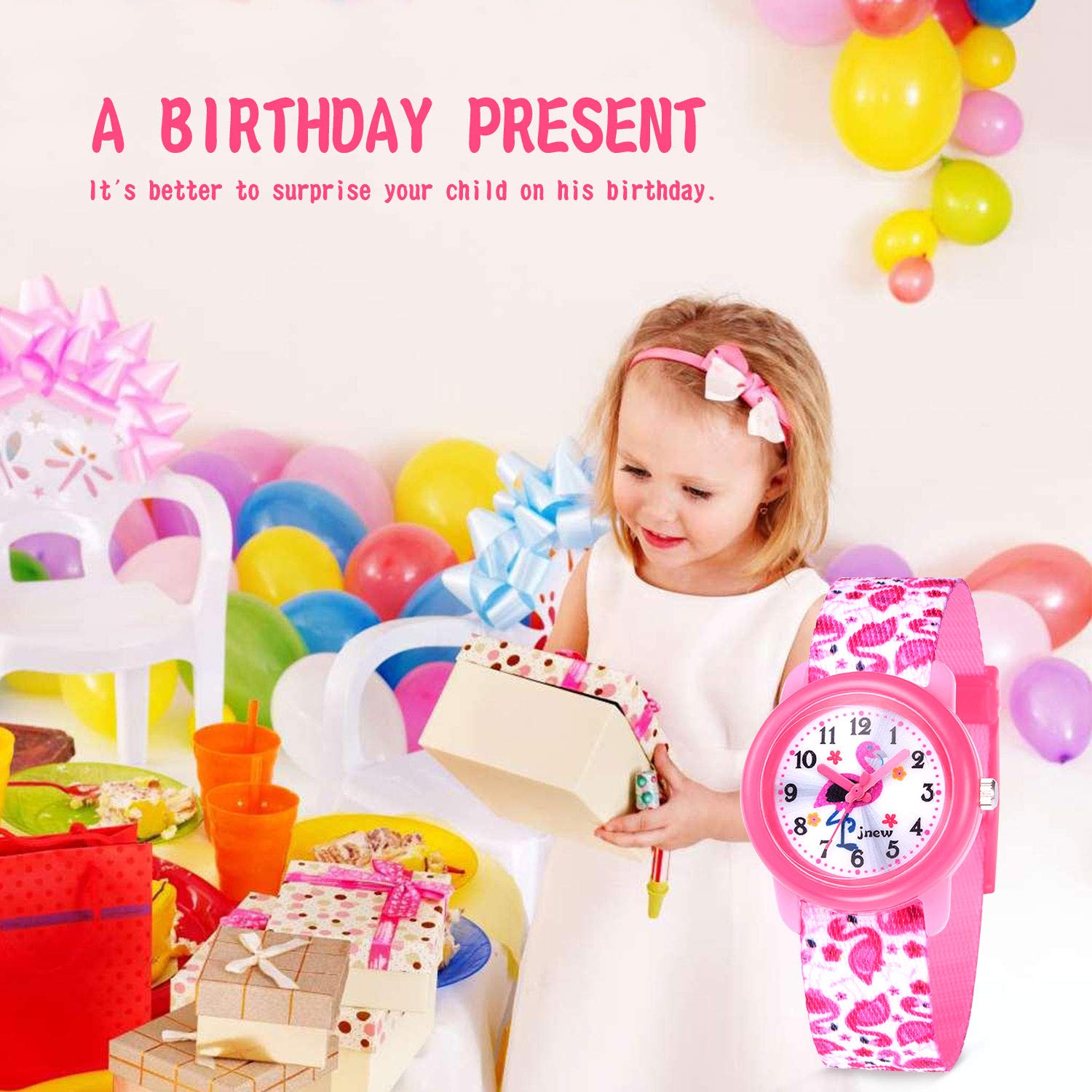 Kavie Kids Watches for Girls & Boys - 3D Cute Cartoon Waterproof Analog Watch for Toddlers Ages 3-10 - Perfect for School, Playtime & Outdoor Activities