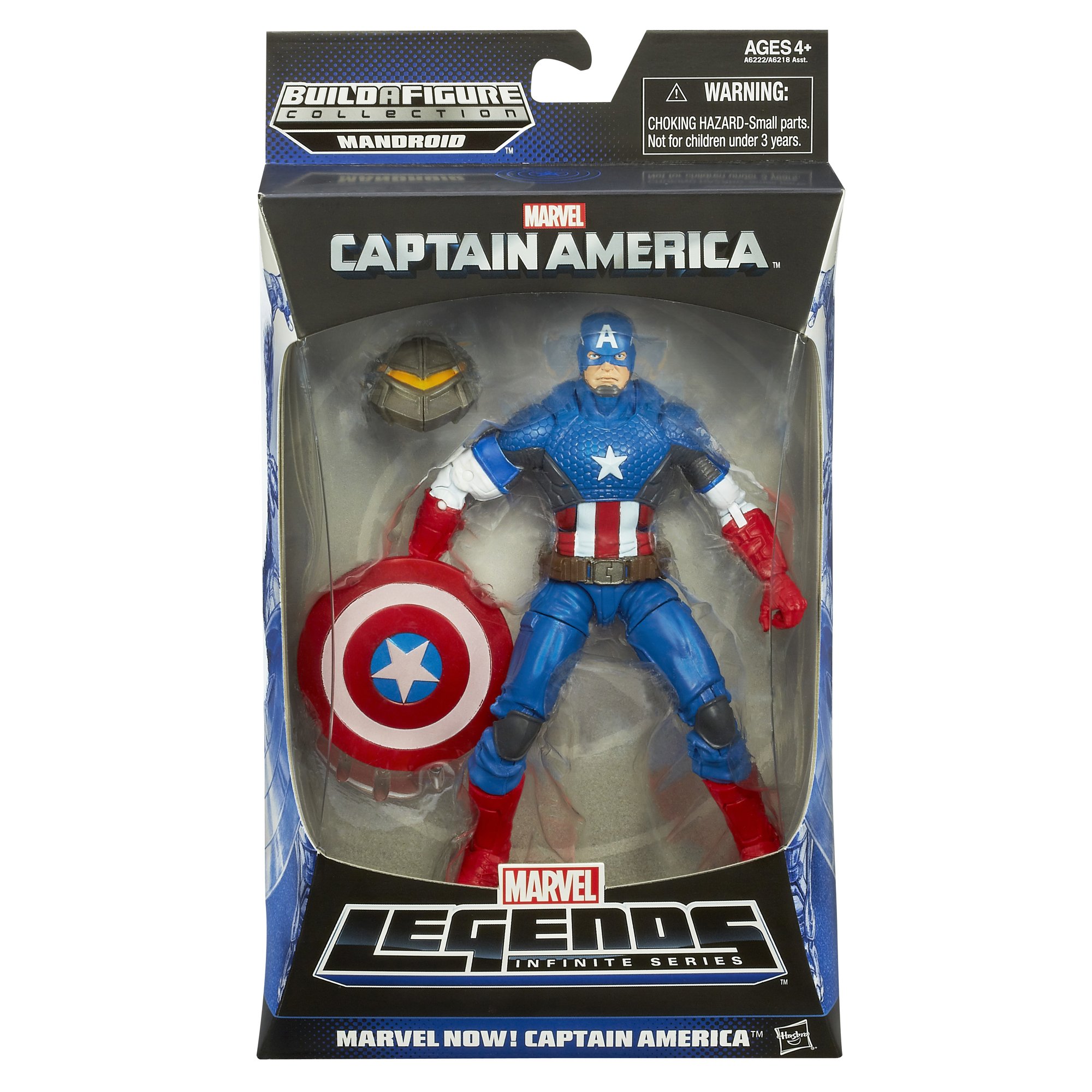 Marvel Legends Marvel Now! Captain America 6-Inch Action Figure - Collectible Superhero Toy for Display & Play | Perfect for Marvel Fans, Gift Giving & Comic Book Collectors
