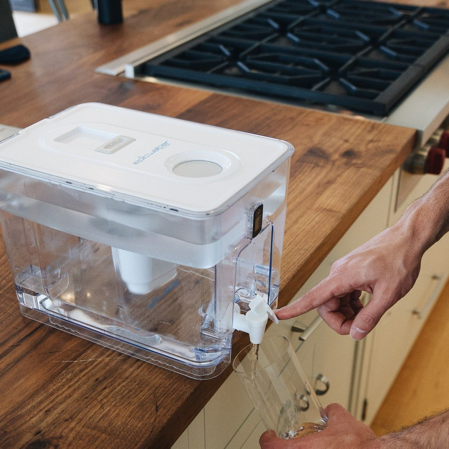 Pure Water Dispenser - Fluoride & PFAS Removal System for Clean Drinking Water | Perfect for Home, Office & Outdoor Use