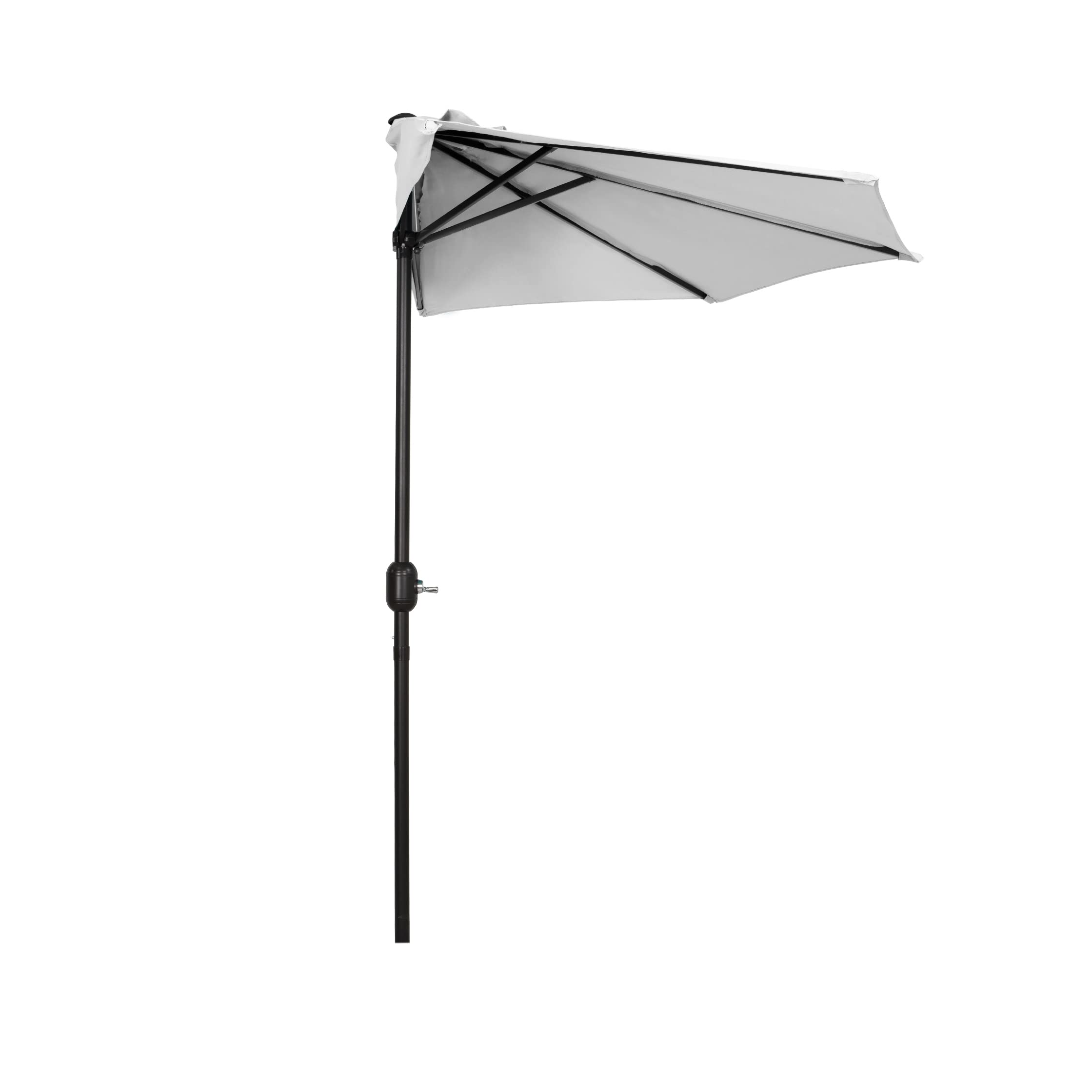 9 Ft Patio Umbrella for Outdoor - Half Market Umbrella for Balcony, Garden, Deck & Backyard - WO Home Furniture