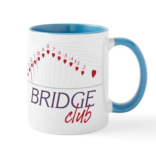 White/Blue Inside - Bridge Club Mug