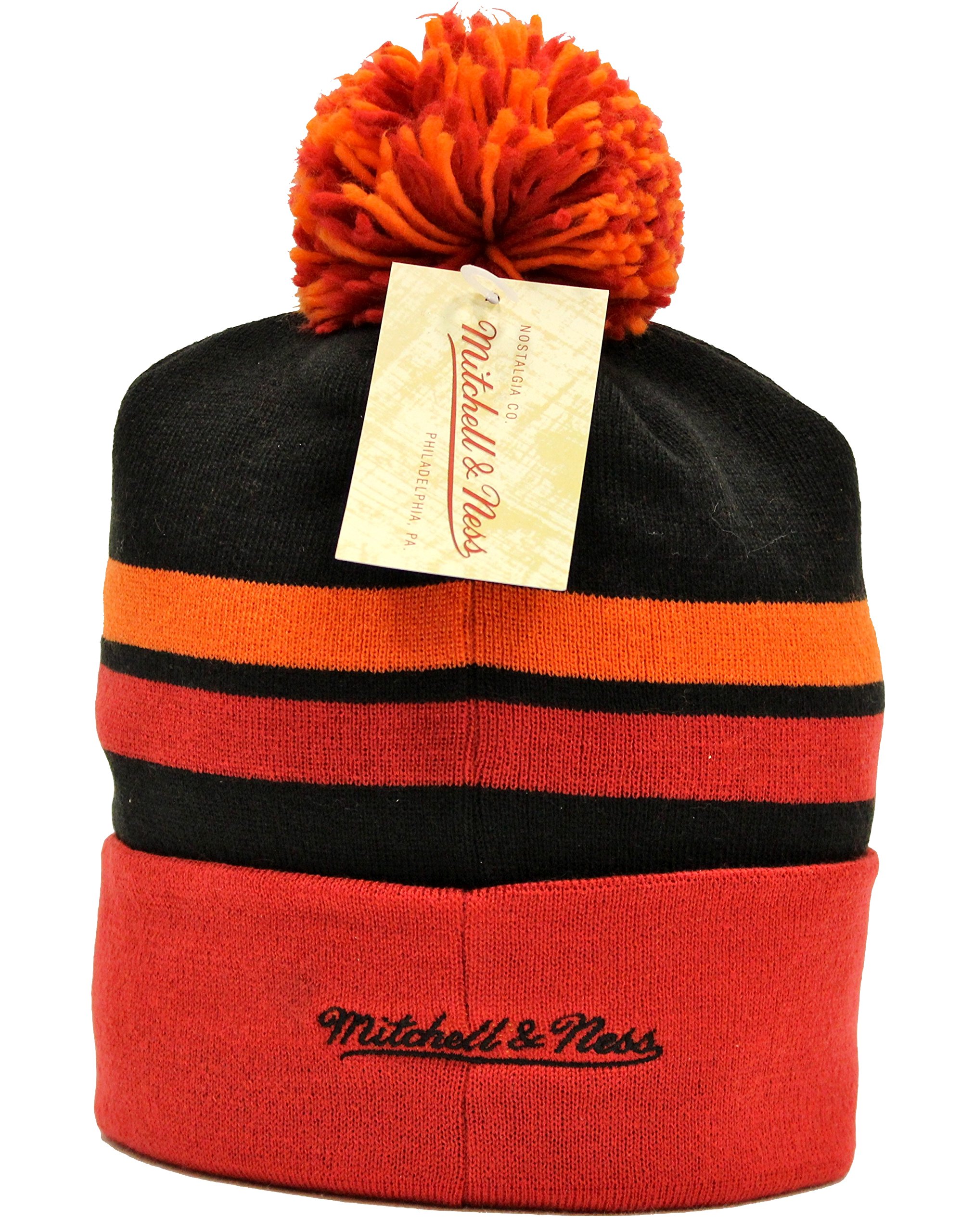 Miami Heat Mitchell & Ness Trifecta Vintage Logo Knit Hat - NBA Basketball Team Beanie for Men & Women - Perfect for Cold Weather & Game Day Fan Gear