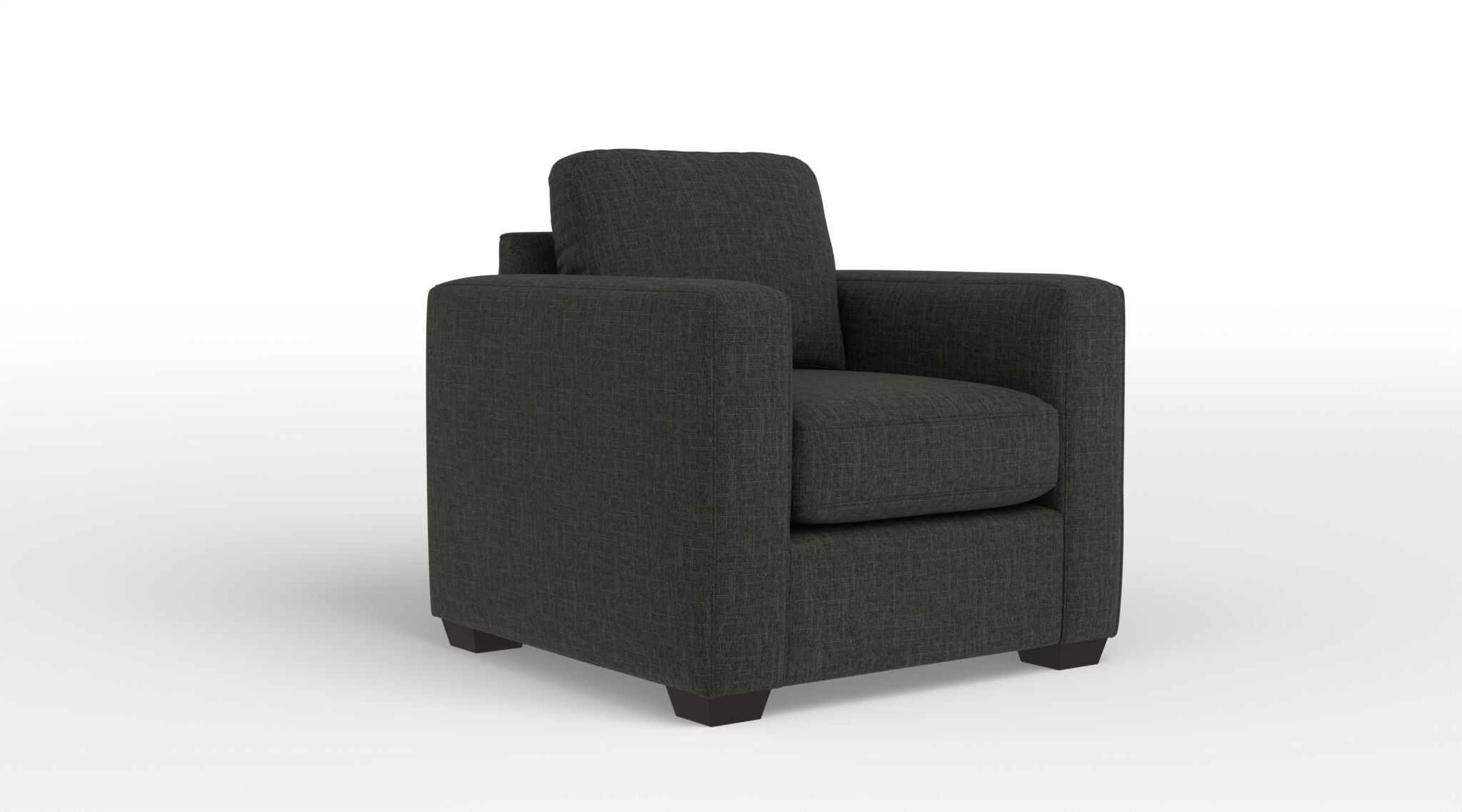 Caleb Chair - Modern Dark Grey Accent Chair for Living Room, Bedroom, or Office - Stylish and Comfortable Seating for Home Decor