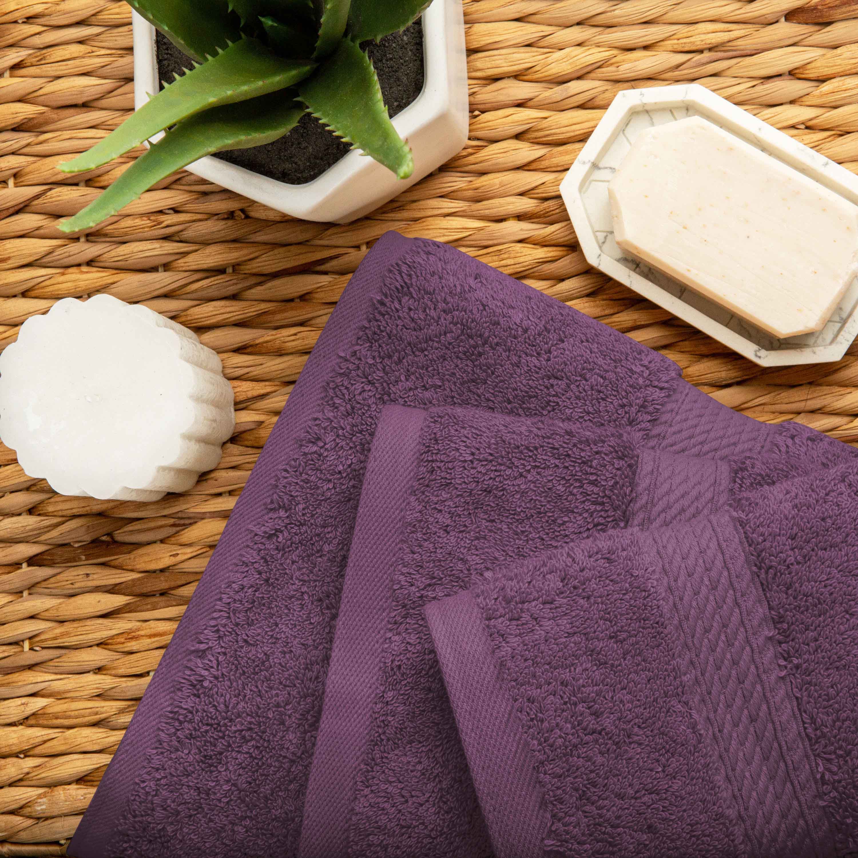Premium 100% Egyptian Cotton Plush Heavyweight Luxury Bath Towel Set of 6 - Ultra Soft & Absorbent for Spa, Hotel & Home Use