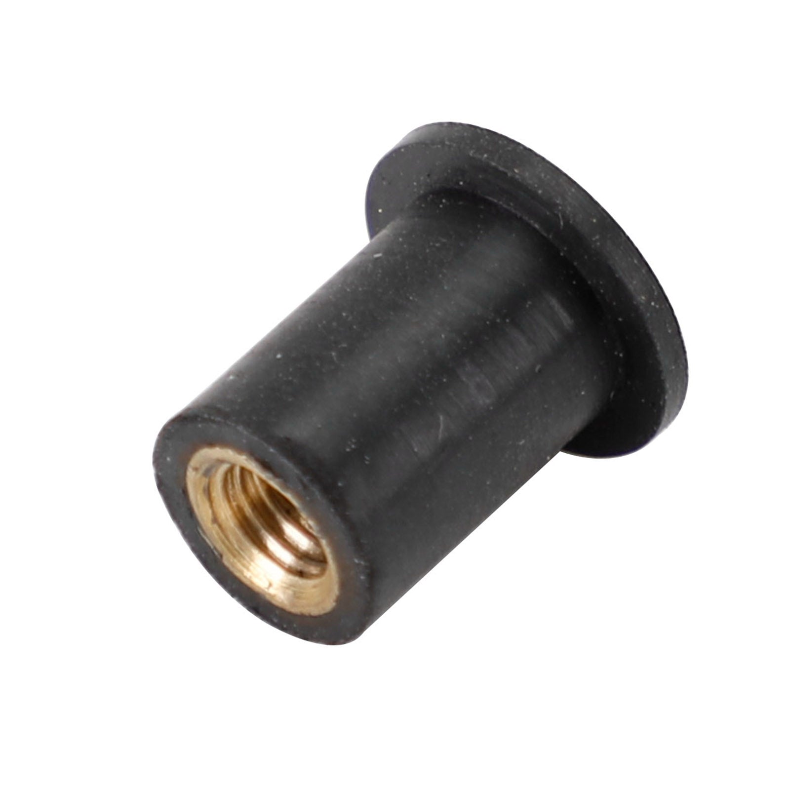 10-Pack M5 Rubber Well Nuts for Windscreen & Fairing - 5mm Insert Fits 10mm Hole - Motorcycle, Automotive, and Marine Fastening Solutions