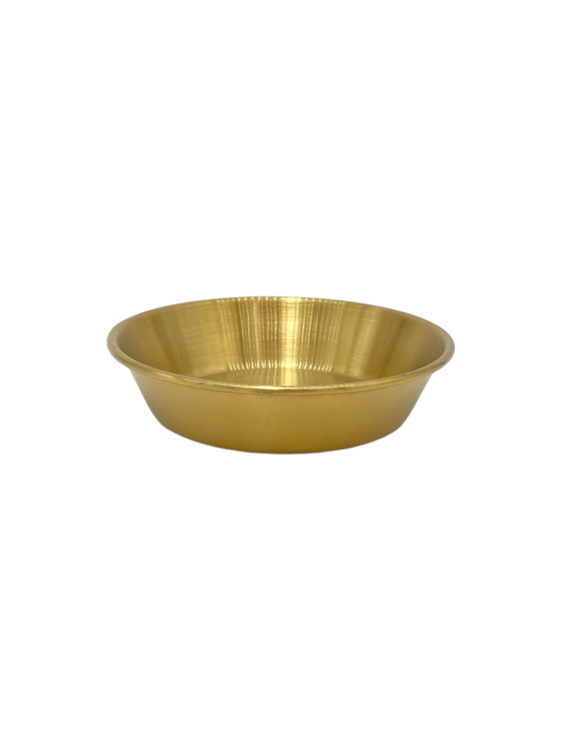 4-Piece Stainless Steel Sauce Bowls with Gold Rim - Perfect for Serving Dips, Condiments, and Small Snacks at Parties and Gatherings