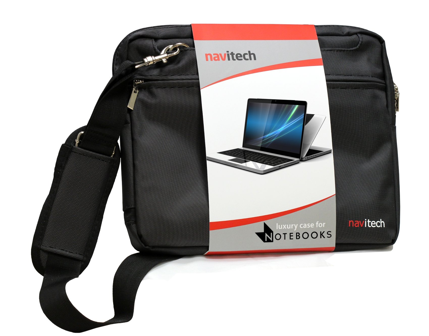 Navitech Black 14-Inch Laptop Sleeve Case - Compatible with ASUS VivoBook S400CA, Ultrabook & Notebook - Perfect for Work, School & Travel Protection