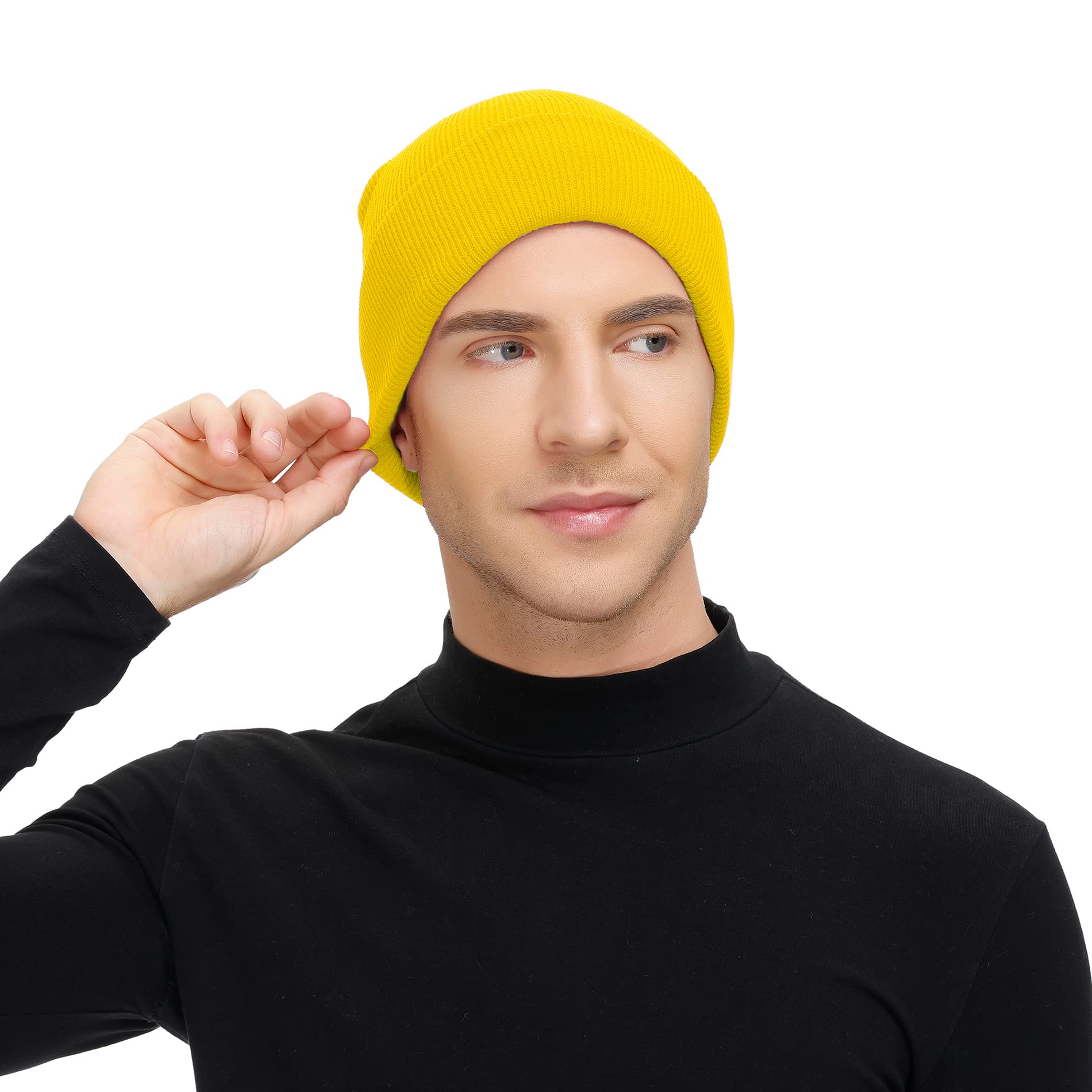 Trendy Men's Winter Beanie Hats - Soft Knit Fisherman & Slouchy Skull Caps for Cold Weather | Perfect for Outdoor Activities, Skiing, Hiking and Casual Winter Fashion