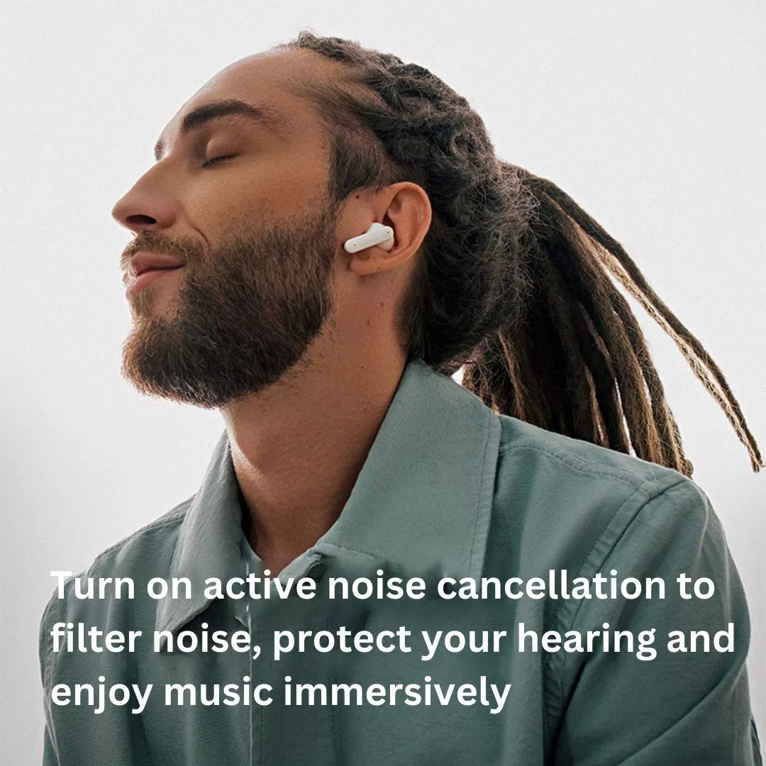 Sanag T80S Pro Wireless Bluetooth Earbuds with Active Noise Cancelling (ANC), Hi-Fi Stereo Sound for Gym, Running, Work & Travel - TWS In-Ear Headphones for iPhone & Android
