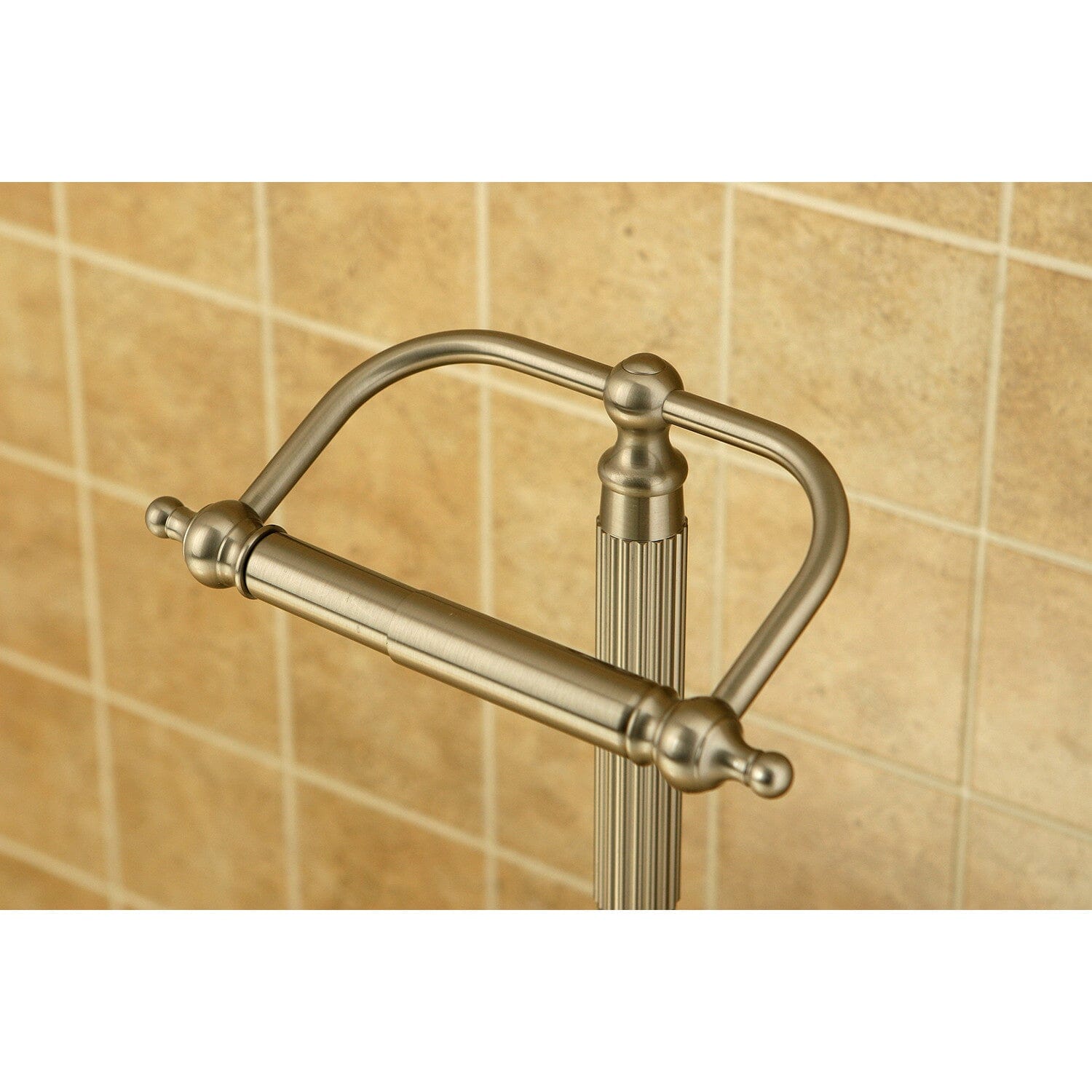Freestanding Toilet Paper Holder - Modern Bathroom Tissue Stand with Sturdy Base | Perfect for Small Bathrooms, Powder Rooms & RVs