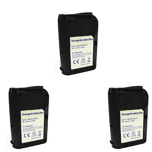 Synergy Digital 18V 2200mAh Li-ion Vacuum Cleaner Batteries - 3 Pack, Compatible with Hoover BH50020 Vacuum Cleaner | Long-Lasting Replacement Batteries for Powerful Cleaning Performance in Homes, Offices & Cars
