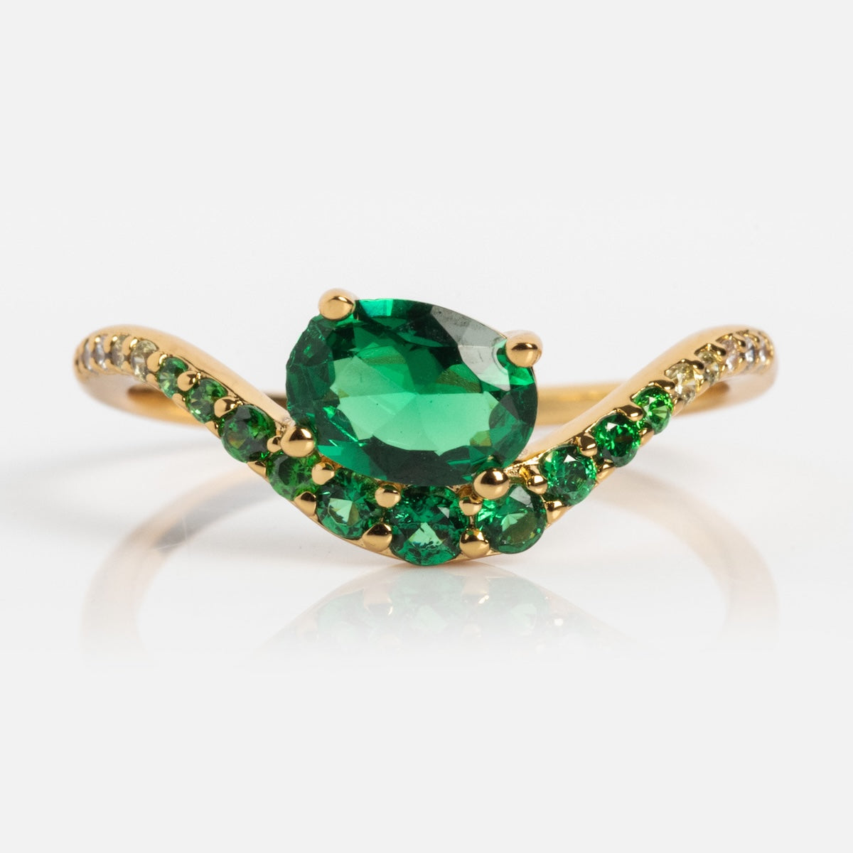 Floating Ombre Birthstone Ring - Personalized Main Character Jewelry for Women | Perfect Gift for Birthday, Anniversary & Special Occasions