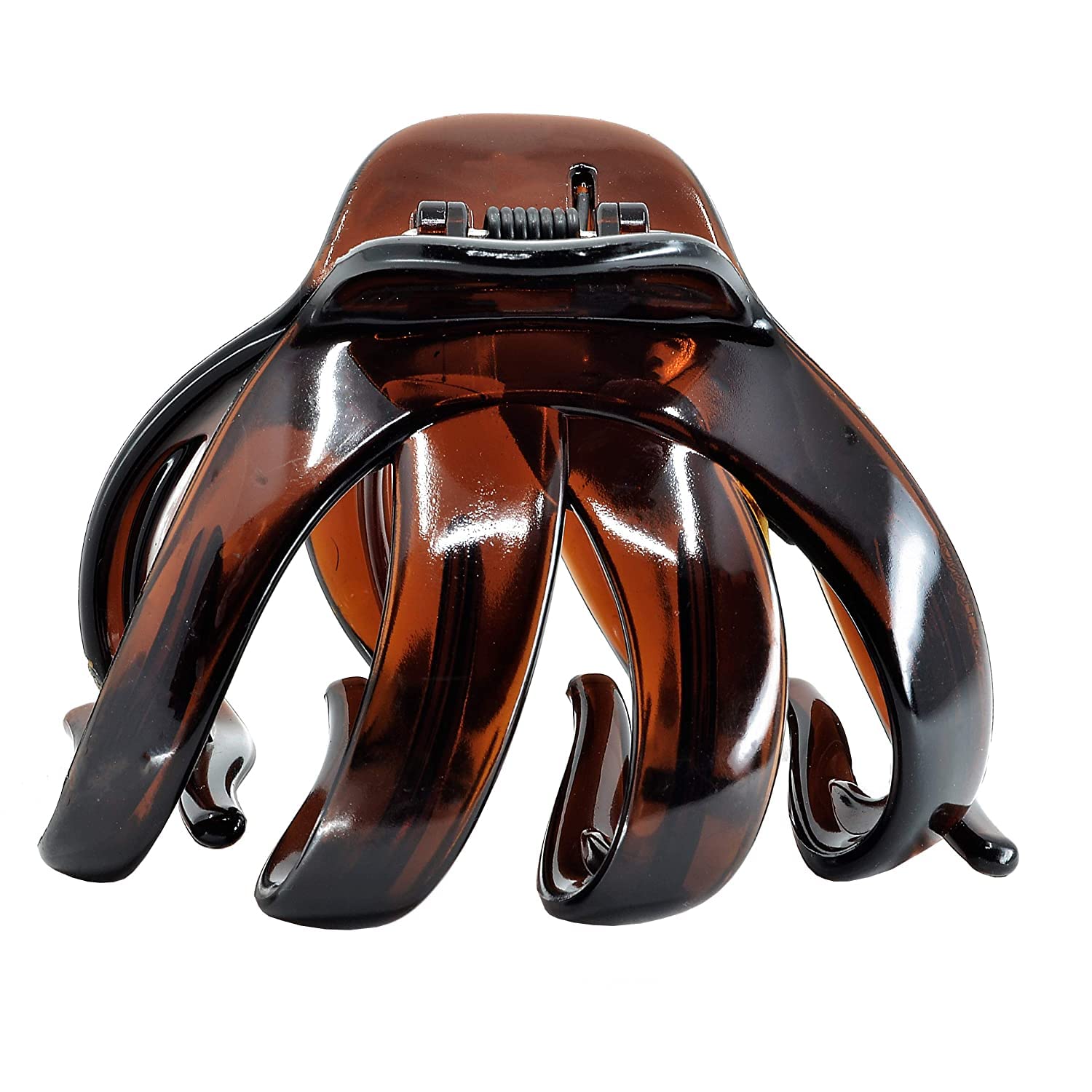 Camila Paris AD716 2PK French Octopus Hair Clips - Large Hair Claws for Thick & Long Hair - Strong Grip Durable Women's Hair Accessories for Girls & Women - Perfect for Ponytails, Buns & Updos - Made in France