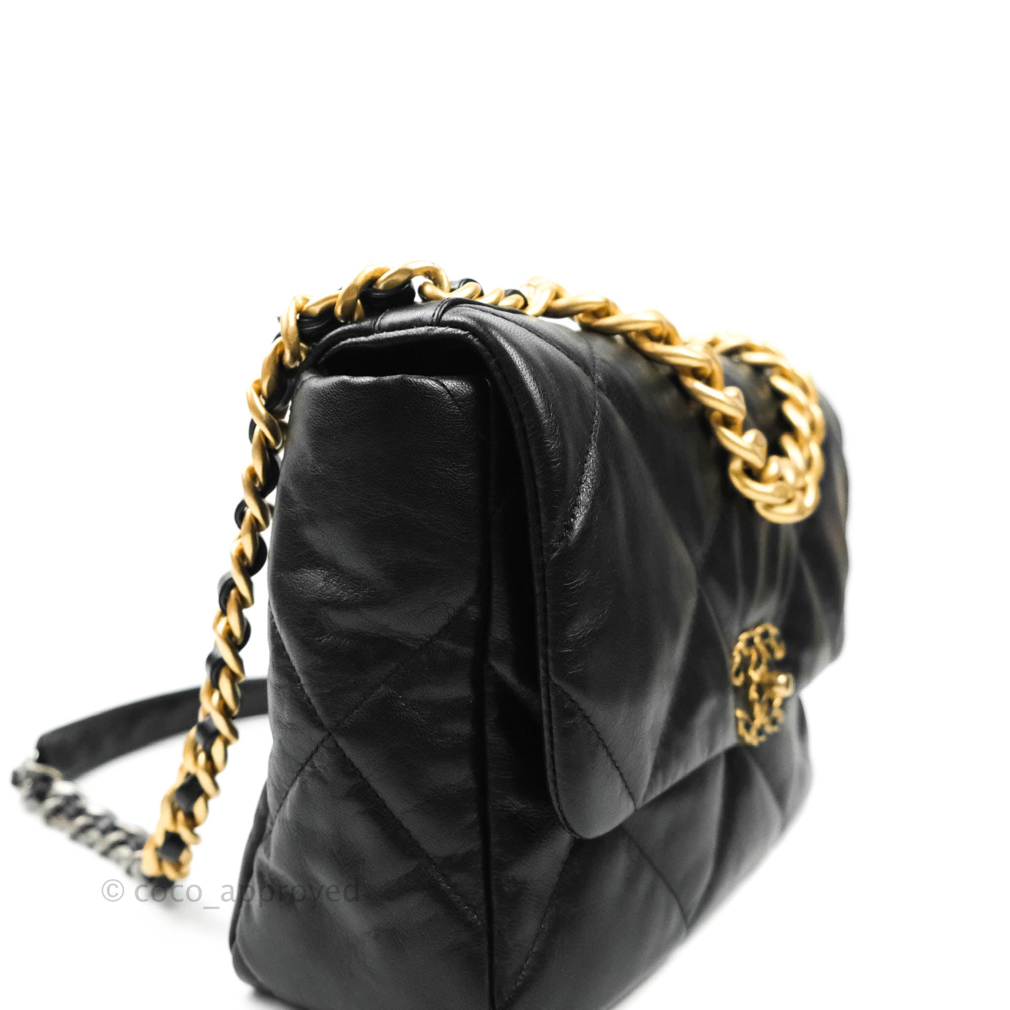 Chanel 19 Medium Flap Bag Black Mixed Hardware - Luxury Designer Handbag for Women, Perfect for Work, Travel & Evening Events