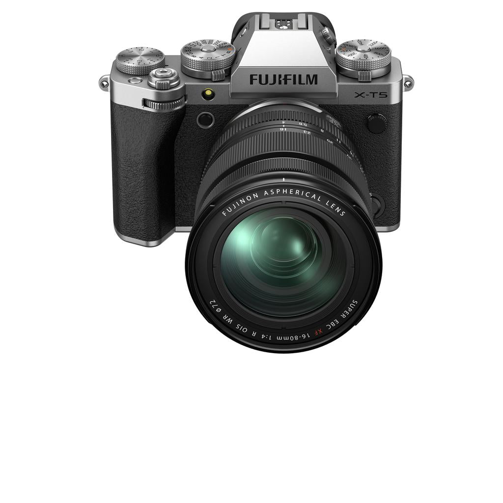 FUJIFILM X-T5 Mirrorless Digital Camera with 16-80mm Lens Kit - Silver | Professional Travel & Street Photography Camera for Vloggers & Content Creators