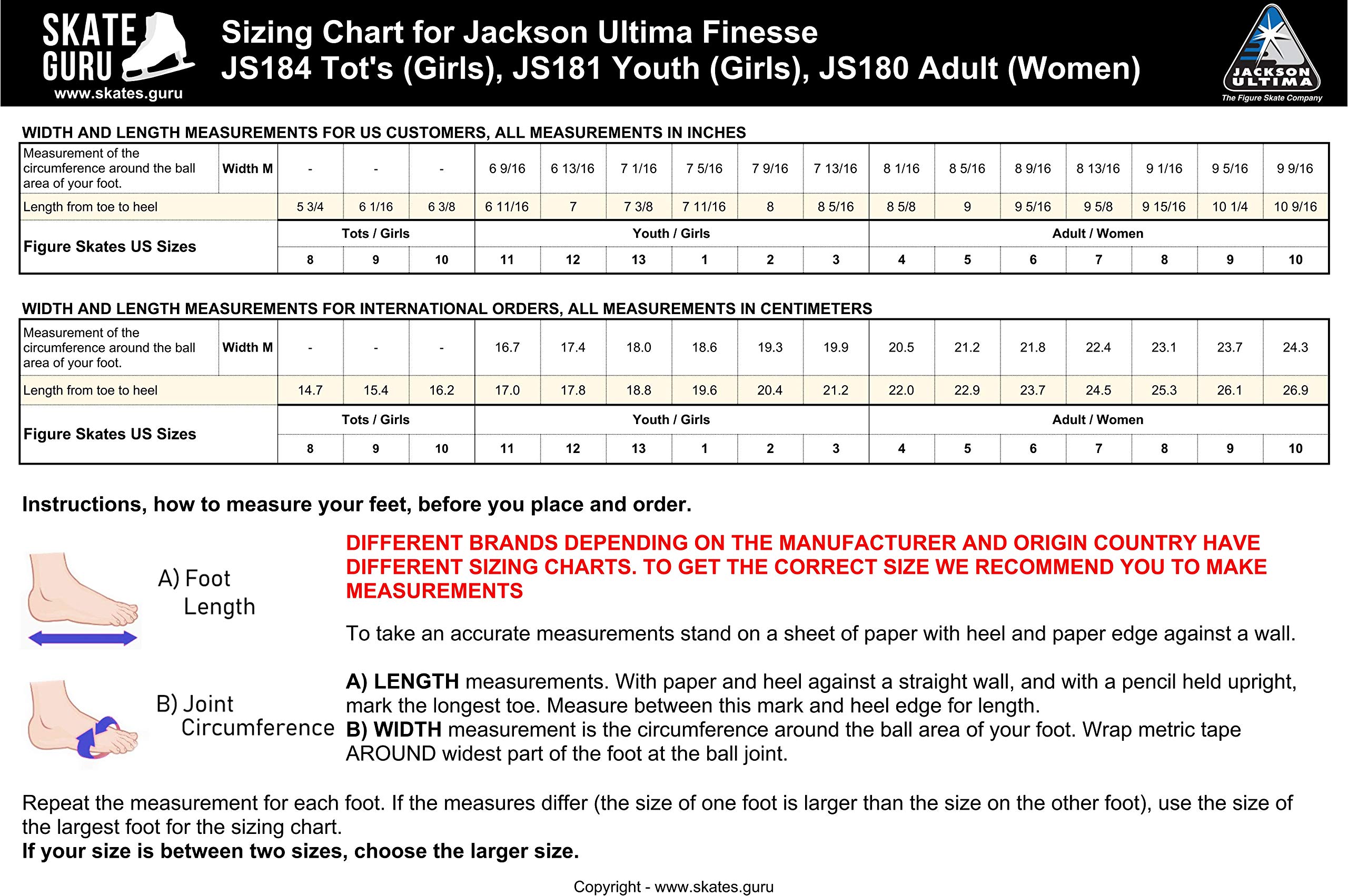Jackson Ultima Finesse JS180/JS181/JS184 Women's & Girls' Figure Skates with Guardog Skate Guards - 2023 New Release | Perfect for Ice Dancing, Competitions & Recreational Skating