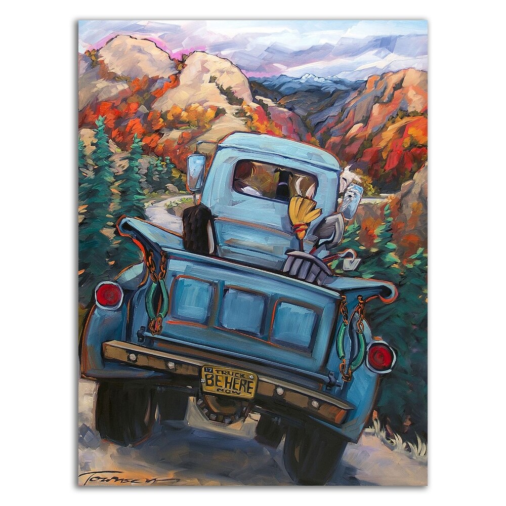 Be Here Now by CR Townsend - Premium Canvas Wall Art Print, Ready to Hang - Perfect for Living Room, Bedroom & Office Decor