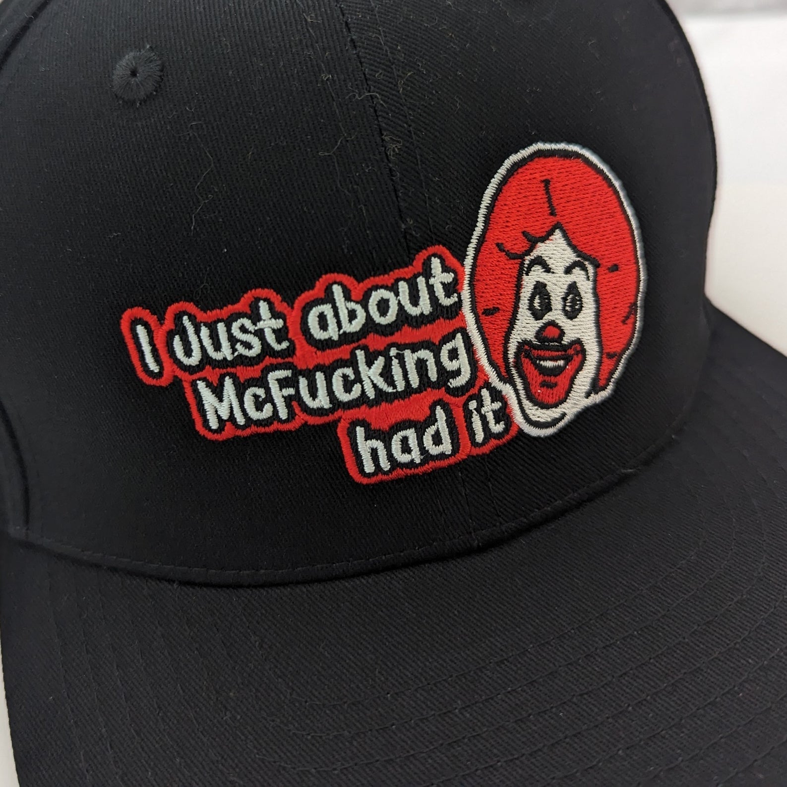 I Just About McF***ing Had It Hat - Funny Sarcastic Baseball Cap for Men & Women - Perfect for Casual Wear, Gifts, and Everyday Outfits