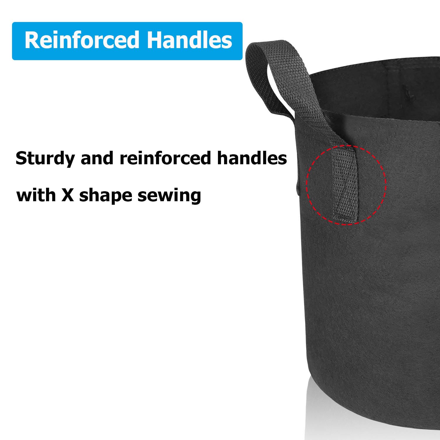 12 Pack 5 Gallon Heavy Duty Grow Bags - 300G Thickened Nonwoven Fabric Plant Pots with Handles for Vegetables, Fruits, Flowers & Herbs - Ideal for Indoor/Outdoor Gardening, Hydroponics & Container Planting - Perfect for Balcony, Patio, Greenhouse, Urban Farming & Small Space Gardening - Best for Tomatoes, Peppers, Potatoes, Strawberries & Herbs - Great for Home Gardeners, Urban Dwellers & Sustainable Living - Use in Apartments, Backyards, Terraces & Limited Spaces for Organic Homegrown Produce