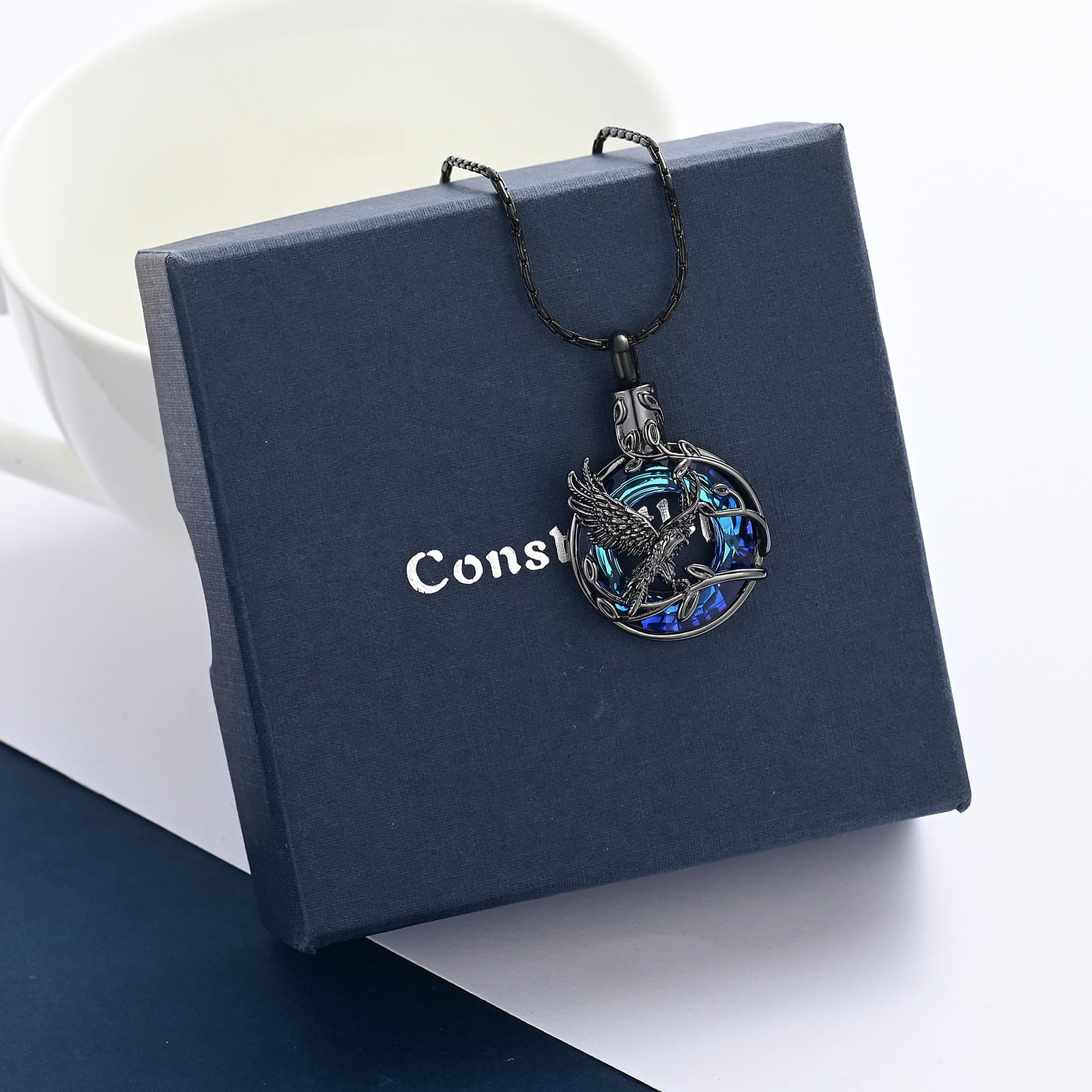 Eagle Design Cremation Jewelry - Stainless Steel Ashes Pendant for Memorial