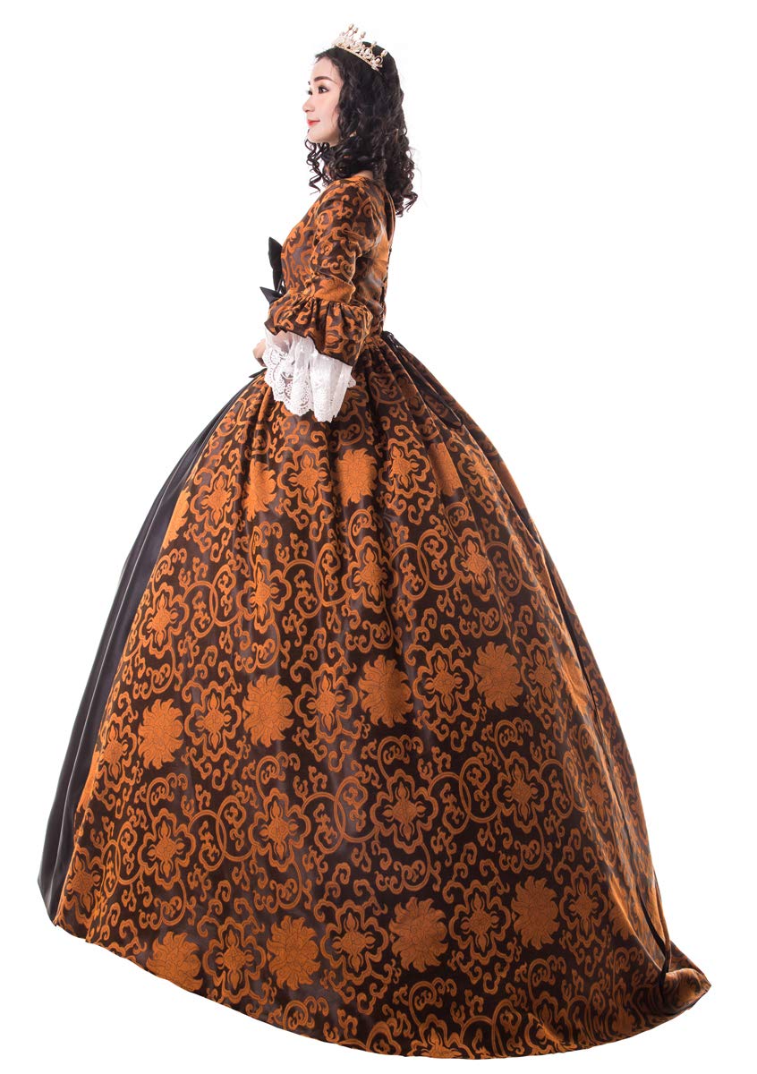 Victorian Renaissance Queen Dress for Women - Elegant Long Rococo Masquerade Ball Gown | Perfect for Costume Parties, Themed Events & Historical Reenactments