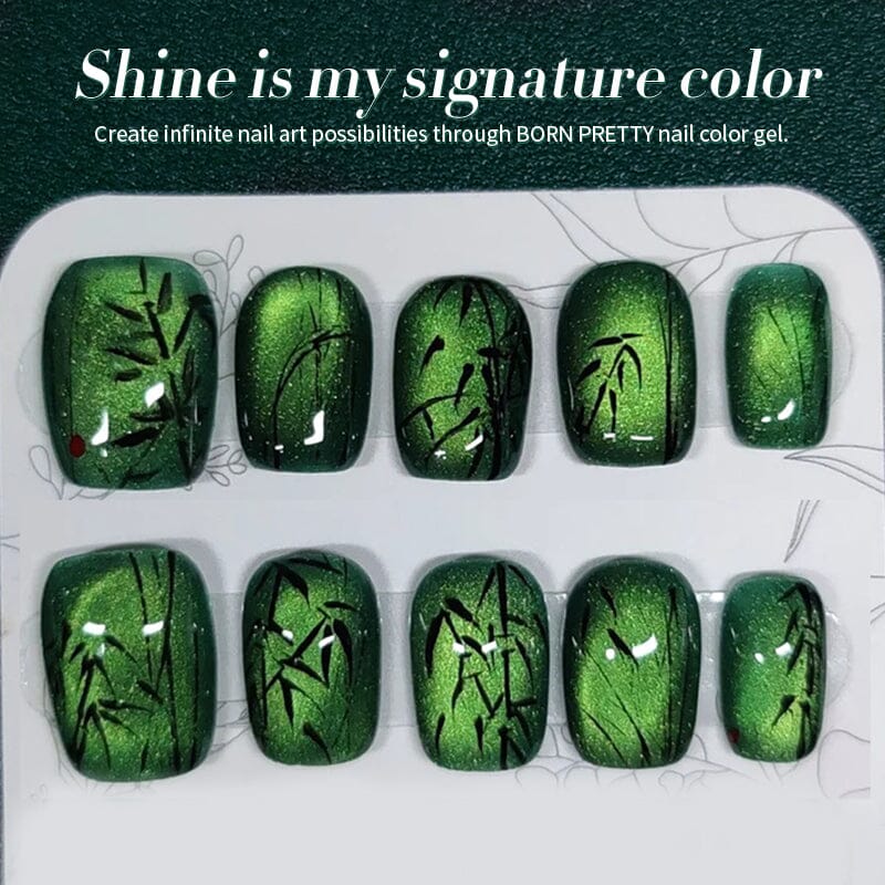 Green Cat Magnetic Gel Polish MY39 Basil - 10ml Long-Lasting Nail Polish for Salon & Home Manicures - Perfect for Nail Art & DIY Nail Designs