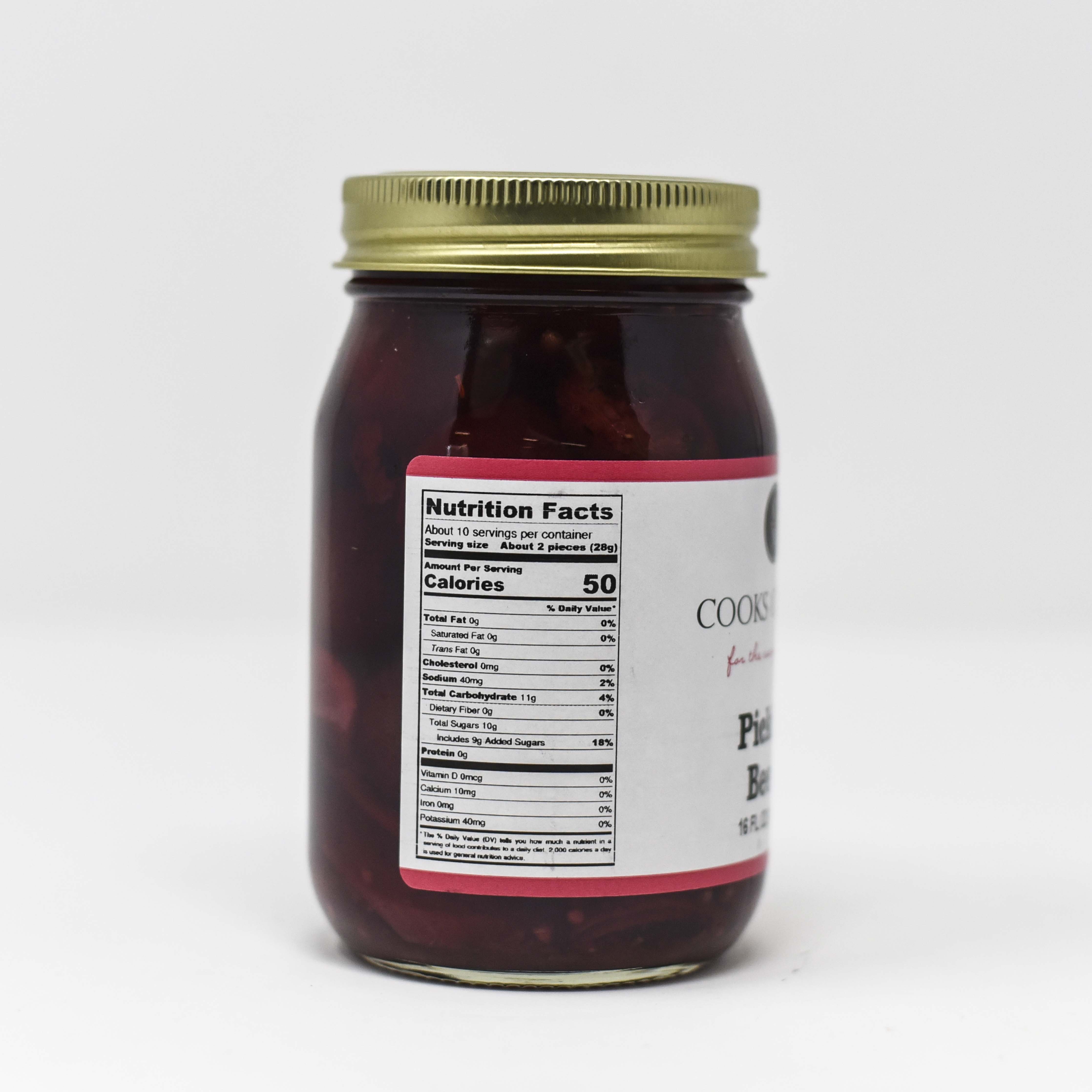 Organic Pickled Beets - Non-GMO, Gluten-Free, No Preservatives - Perfect for Salads, Sandwiches & Charcuterie Boards