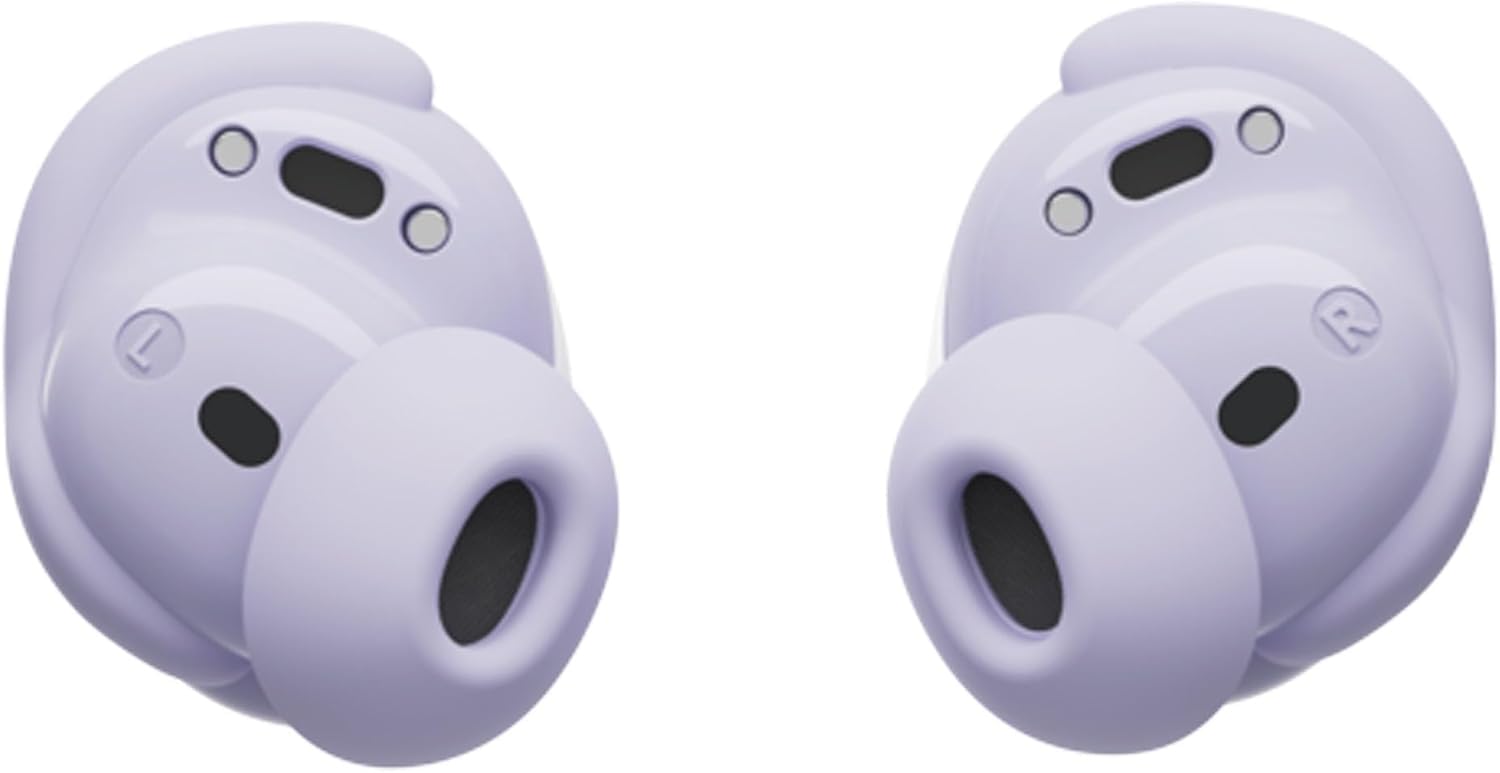 Bose QuietComfort Wireless Noise Cancelling Earbuds - Active Noise Cancellation Bluetooth Earbuds with 8.5H Battery & Portable Charger (Chilled Lilac) | Perfect for Travel, Workouts & Office Use