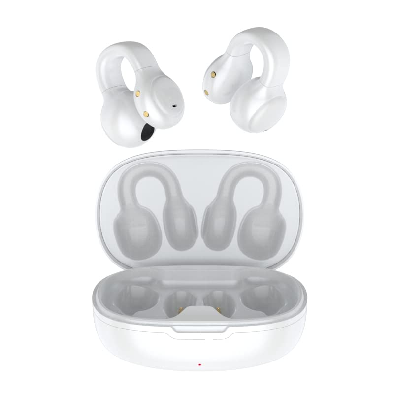 Open Ear Wireless Earbuds for Sports - Bluetooth Headphones for Running, Cycling & Driving | Sweatproof Lightweight Workout Earbuds with Secure Fit | Perfect for Gym, Jogging & Outdoor Activities