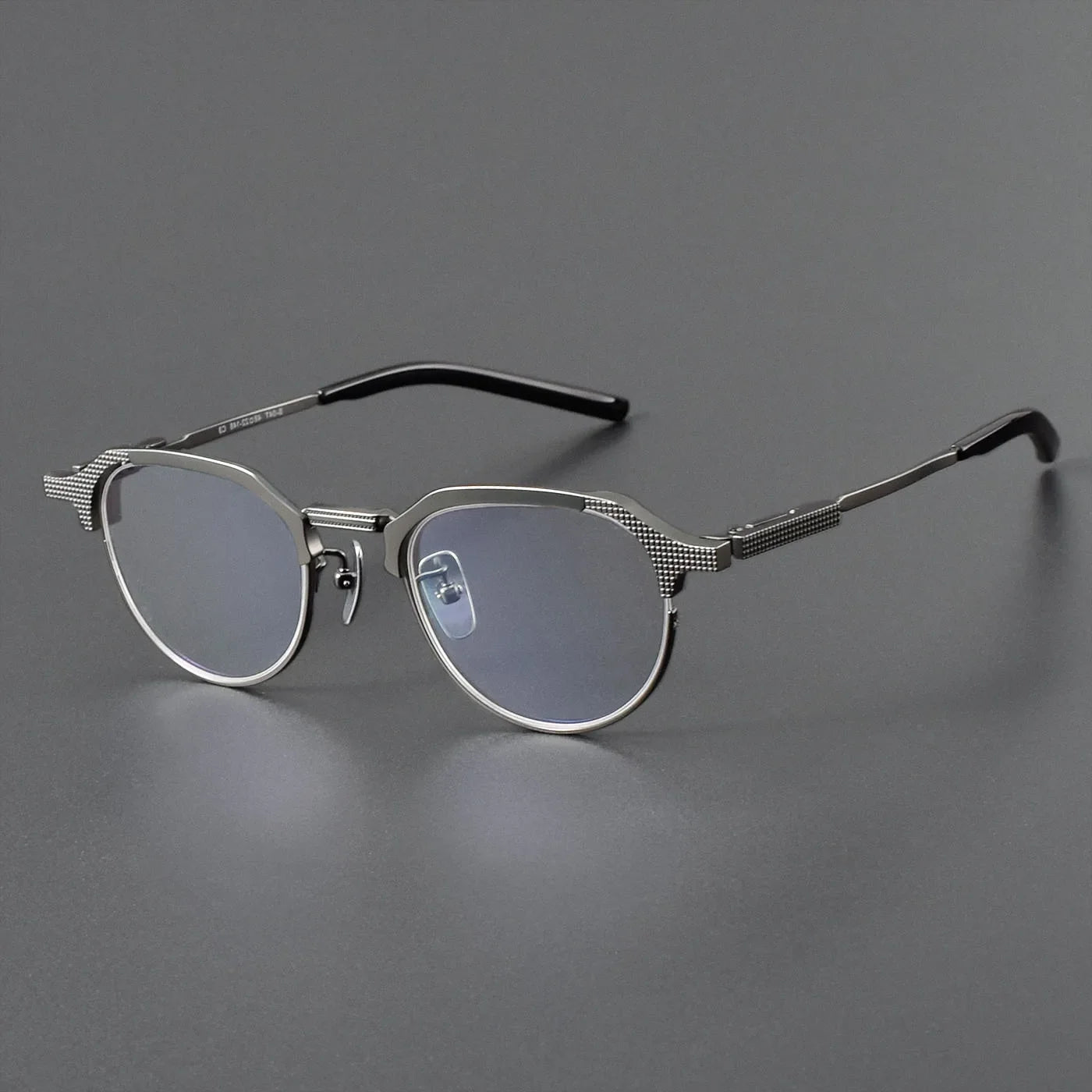 Stylish Aror Unisex Full Rim Flat Top Oval Brow Line Titanium Eyeglasses 4032 - Lightweight & Durable Frames for Work, Reading, and Everyday Fashion
