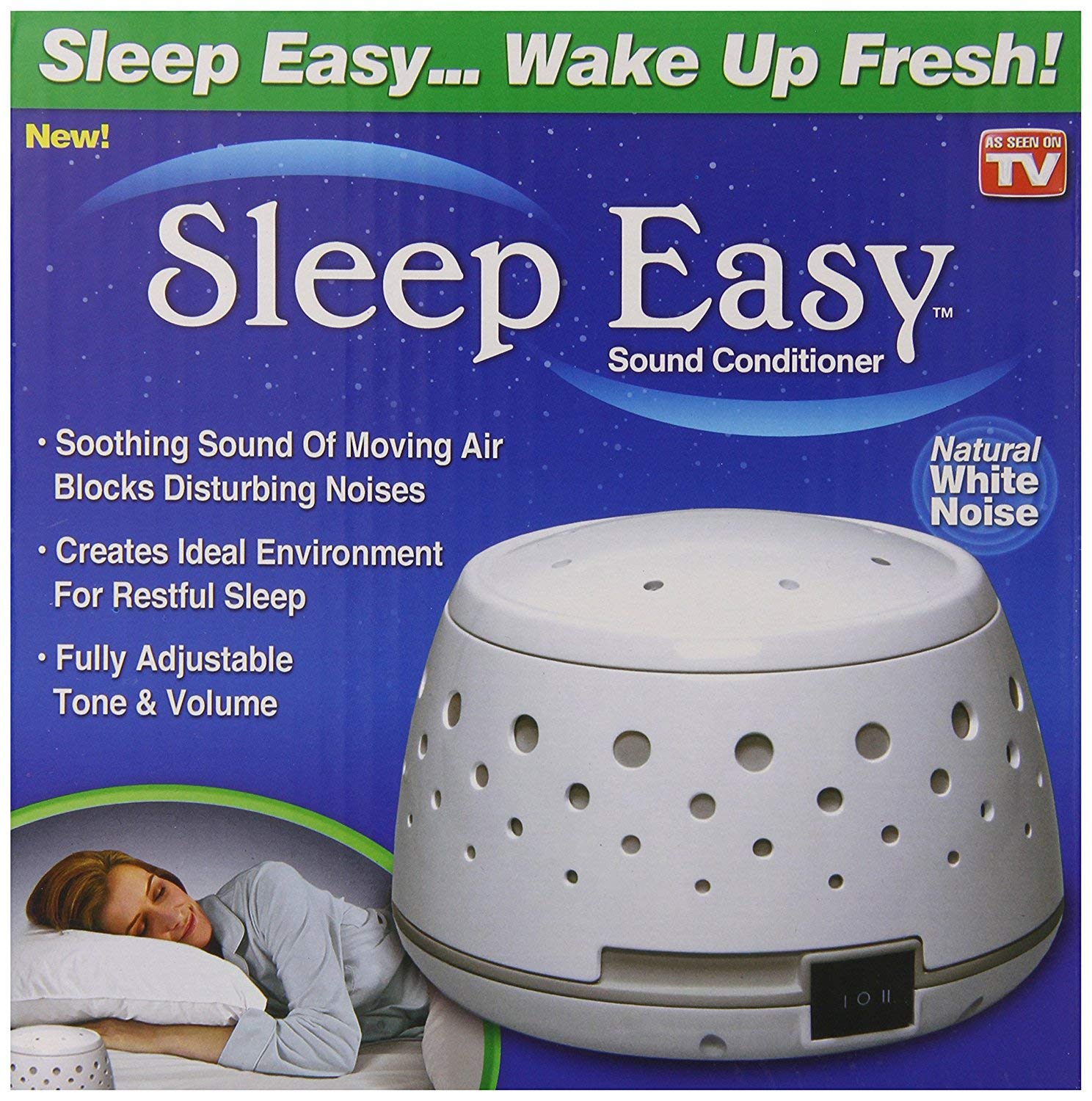 Sleep Easy Sound Conditioner & White Noise Machine (4 Pack) - Perfect for Baby Nursery, Office, Meditation & Better Sleep