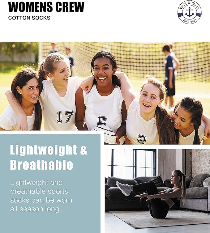 72 Pairs Bulk Lightweight Cotton Crew Socks for Men & Women - Soft Breathable Everyday Socks, Wholesale Pack for Donations, Gifts or Family Use - Perfect for Work, Gym, Travel and Daily Comfort
