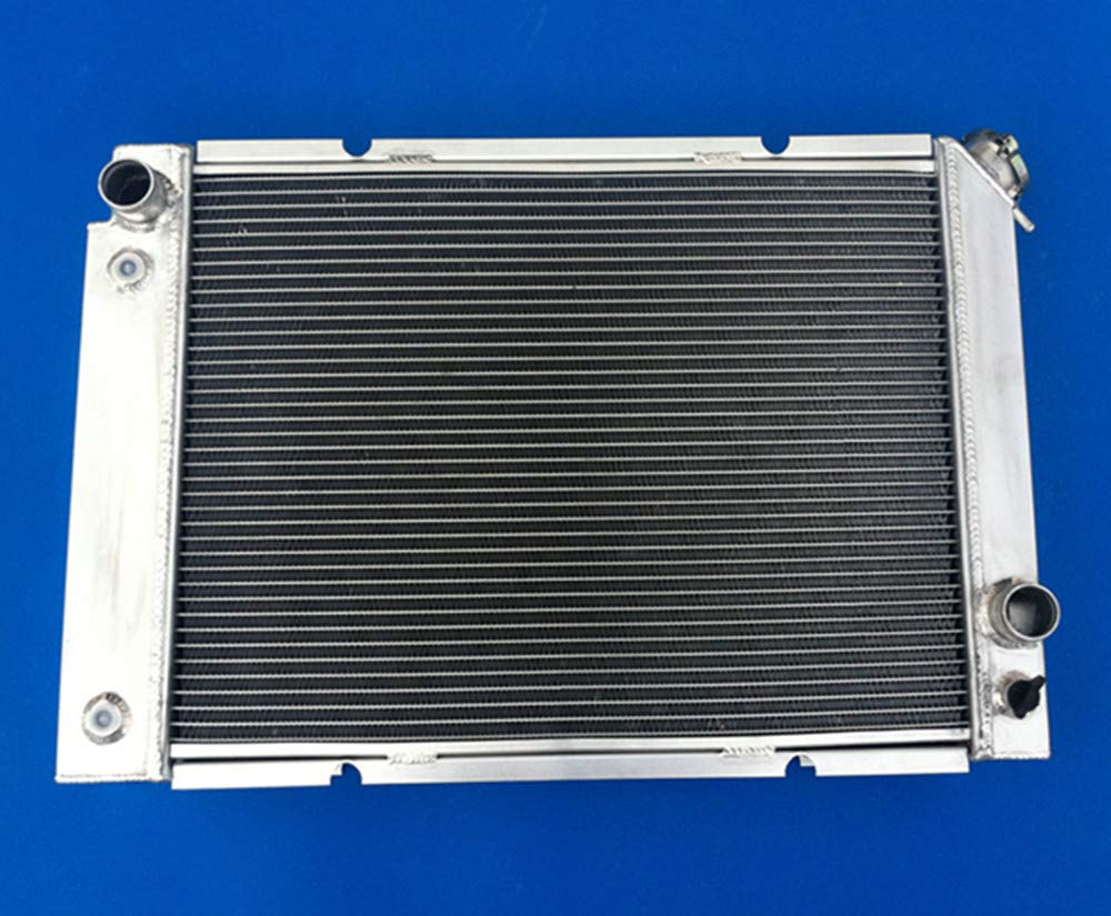 High-Performance 3-Row Aluminum Radiator with Dual Fans for 1984-1988 Pontiac Fiero 2.5L I4 / 2.8L V6 - Improved Cooling for Street Racing & Summer Driving