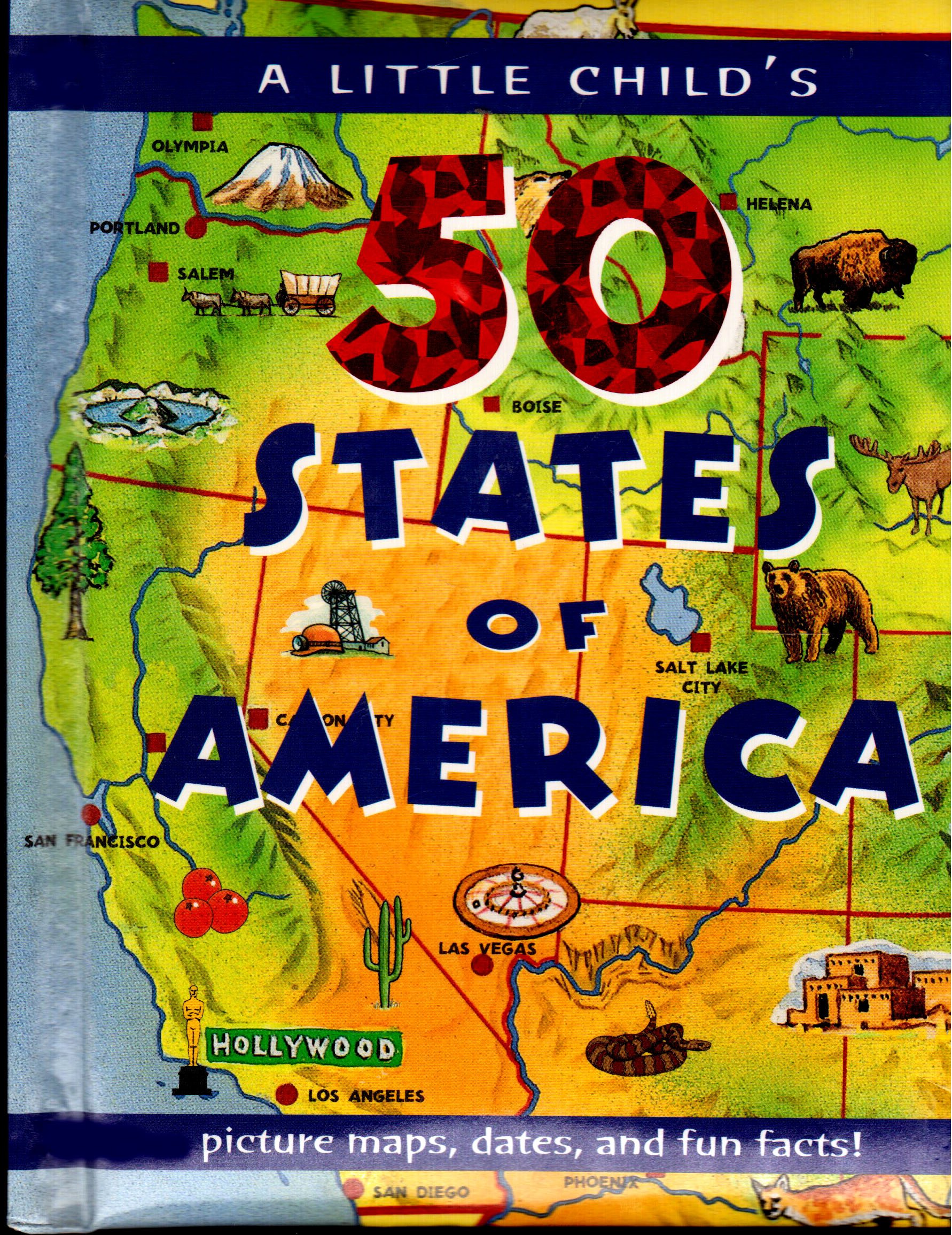 50 States of America Educational Map for Kids - Perfect for Classroom Learning & Homeschool Geography Activities