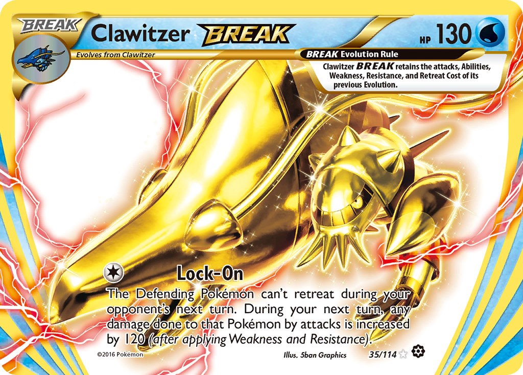 Clawitzer BREAK Pokemon Card [STS 35/114] - Rare Collectible for Battles & Trading