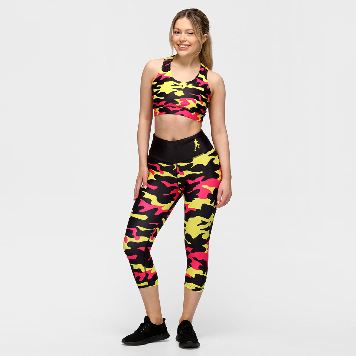 LLHM Camouflage Capri Pants for Women - Outdoor Hiking, Camping & Casual Wear - Lightweight Quick-Dry Active Leggings