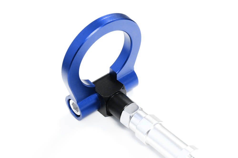 Euro Blue Racing Style Tow Hook Ring for Audi A6 S6 A7 S7 (2019+) & VW Jetta Arteon - High Performance Car Accessory for Track Days & Street Style