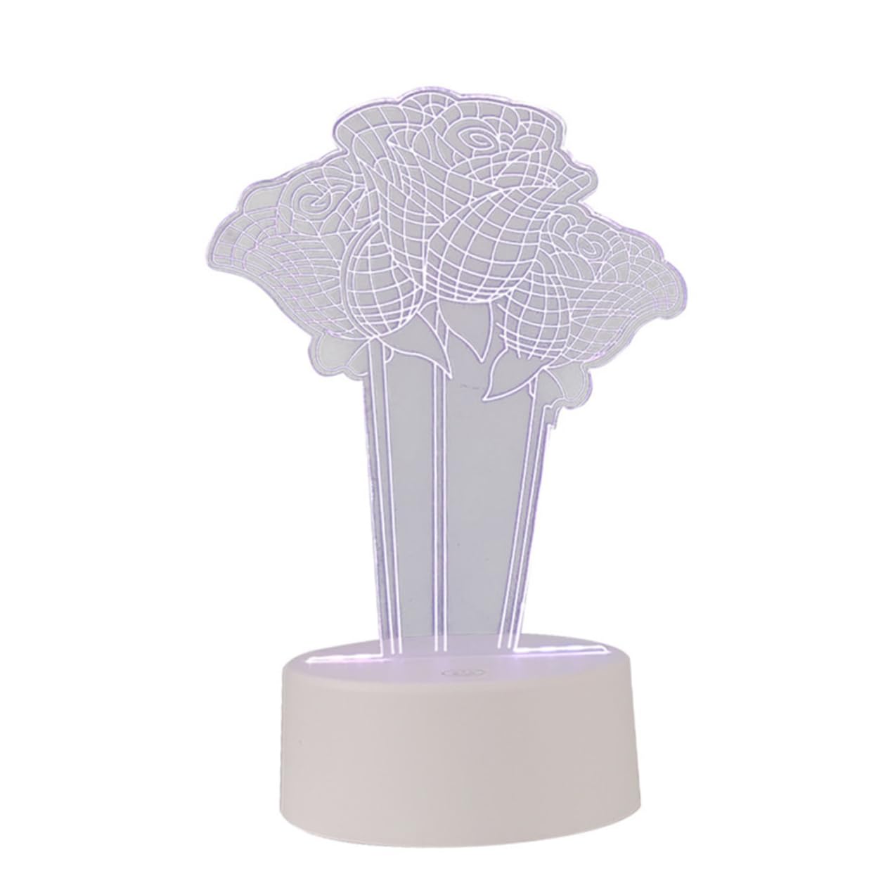 ARTIBETTER Energy-Saving 3D Rose Shape LED Night Light for Bedroom - Romantic Mood Lighting for Nursery, Kids Room & Home Decor