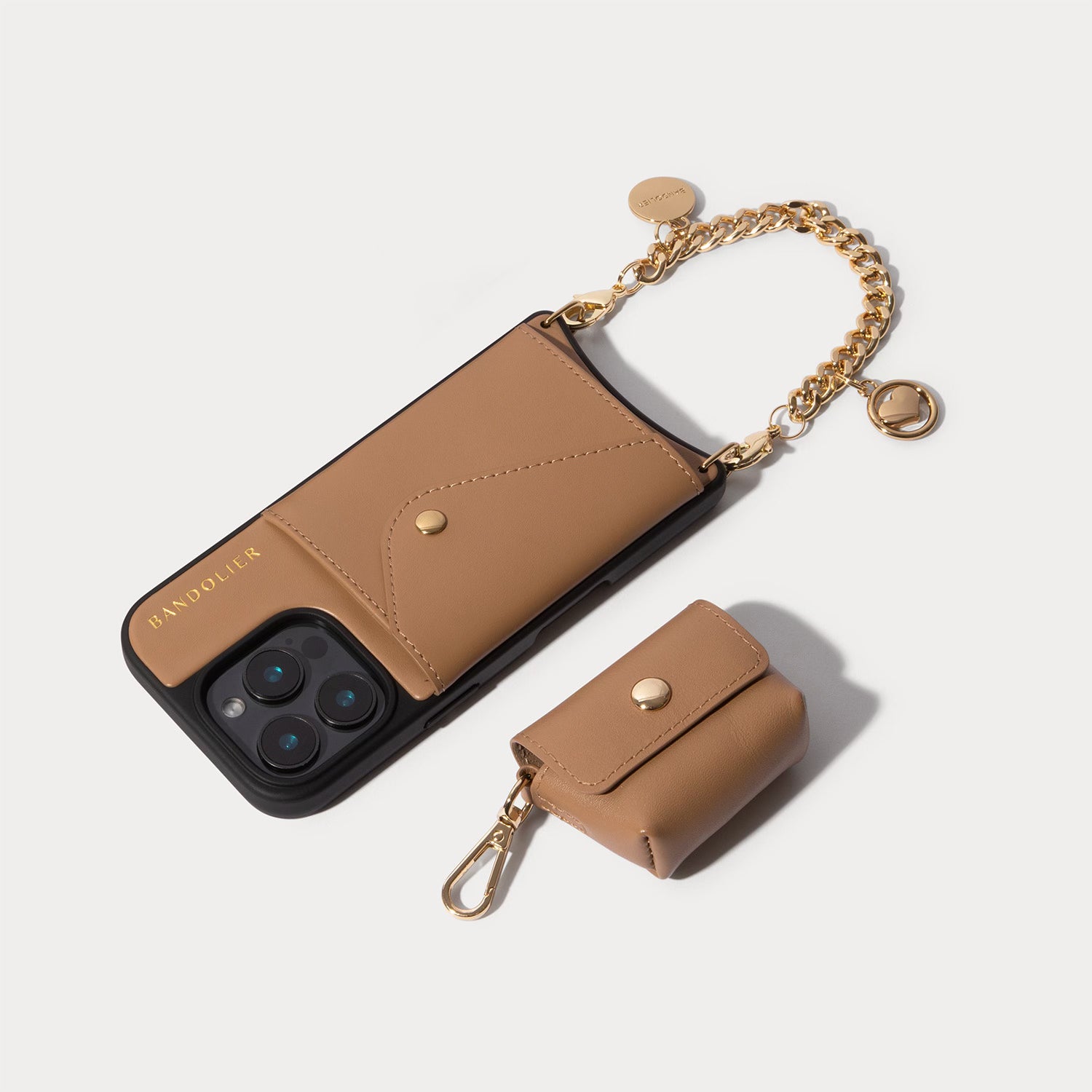 Maya and AirPods Pro Set - Wireless Earbuds with Charging Case, Tan/Gold Color - Perfect for Workouts, Travel & Everyday Use