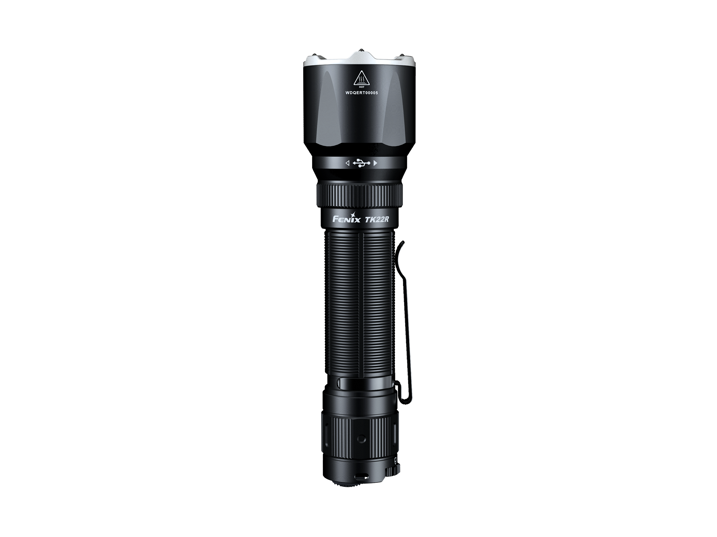 Fenix TK22R Rechargeable Tactical Flashlight - 2000 Lumens, USB-C Charging, IP68 Waterproof for Outdoor, Camping, Hunting & Emergency Use