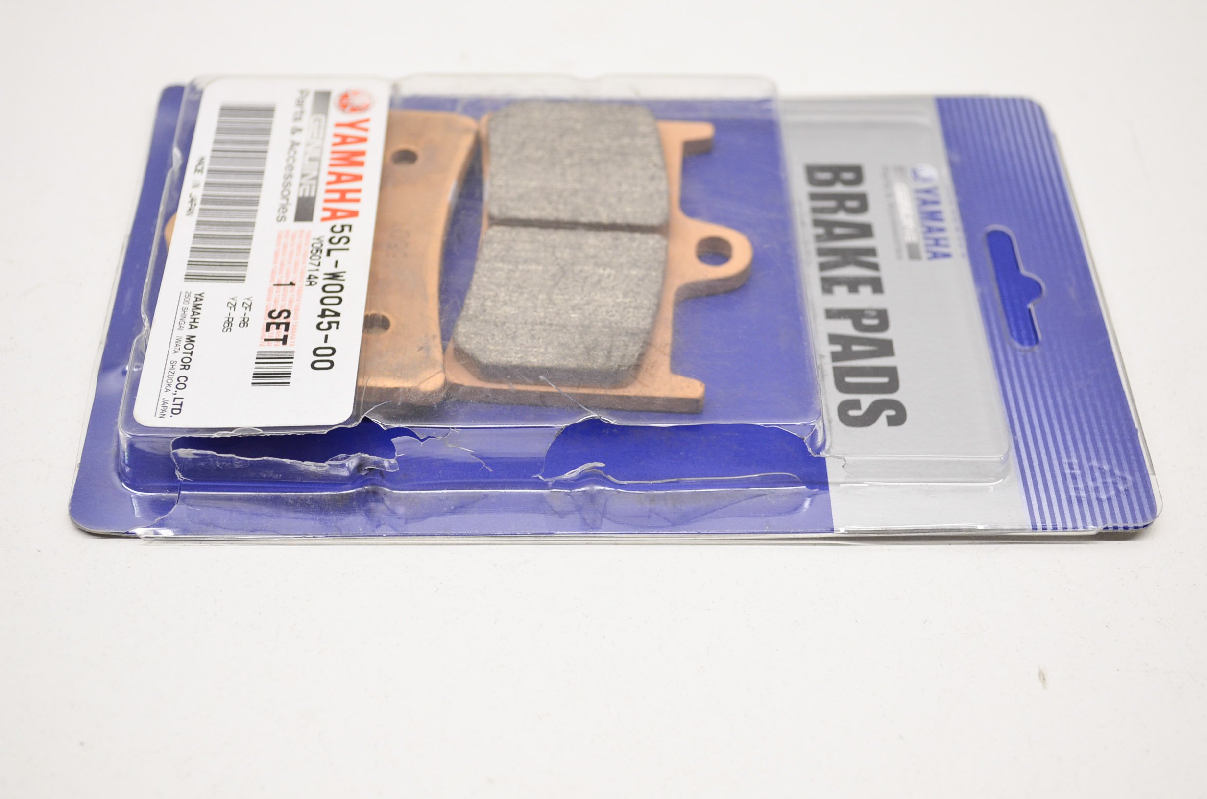 Yamaha 5SLW00450000 Brake Pad Kit - High Performance Motorcycle Brake Pads for Smooth Stopping - Perfect for Street Bikes, Cruisers & Commuting
