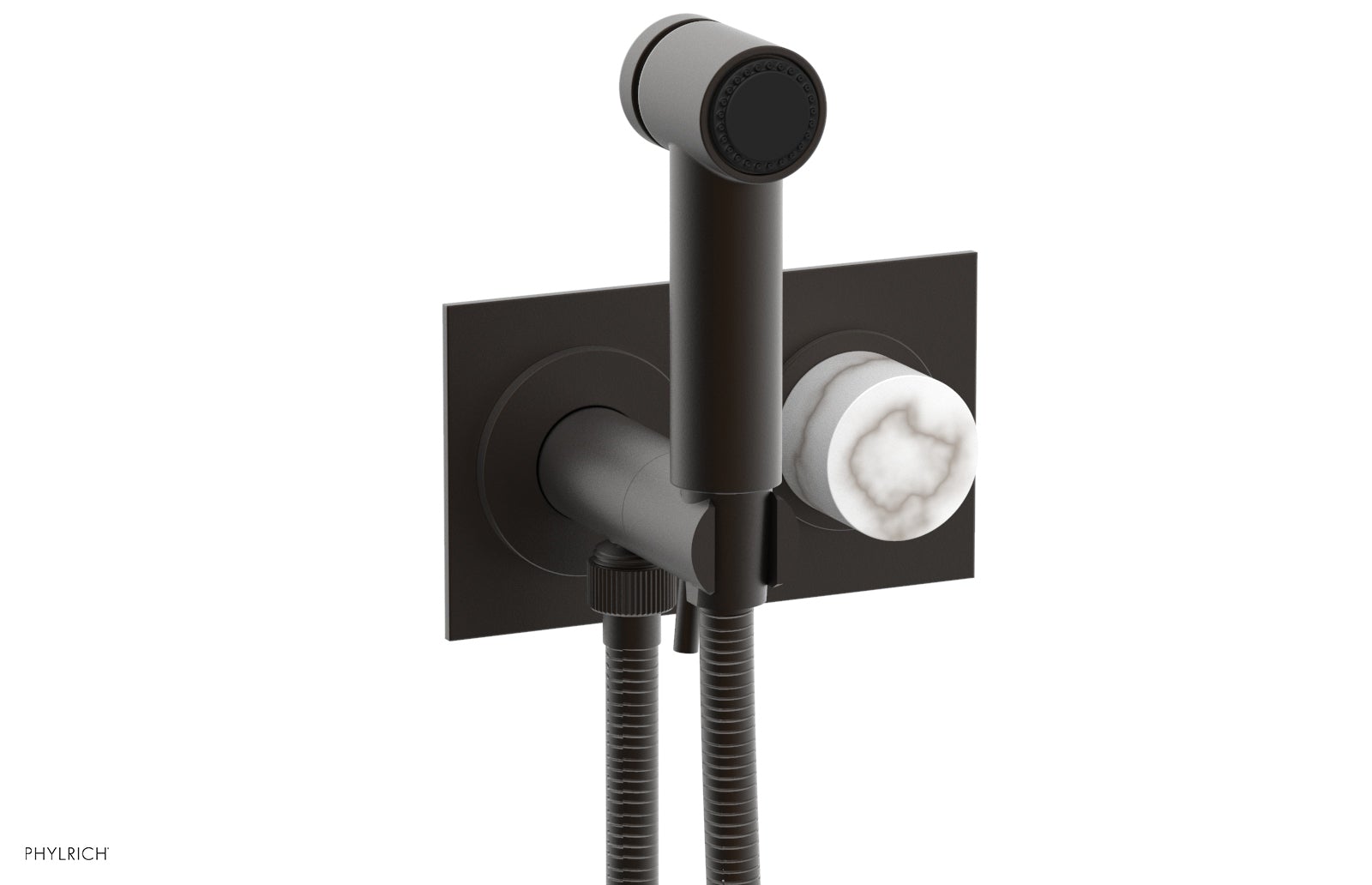 Premium Wall Mounted Bidet with Marble Handle - BASIC II Model 230 67 - Perfect for Modern Bathrooms & Luxury Home Upgrades